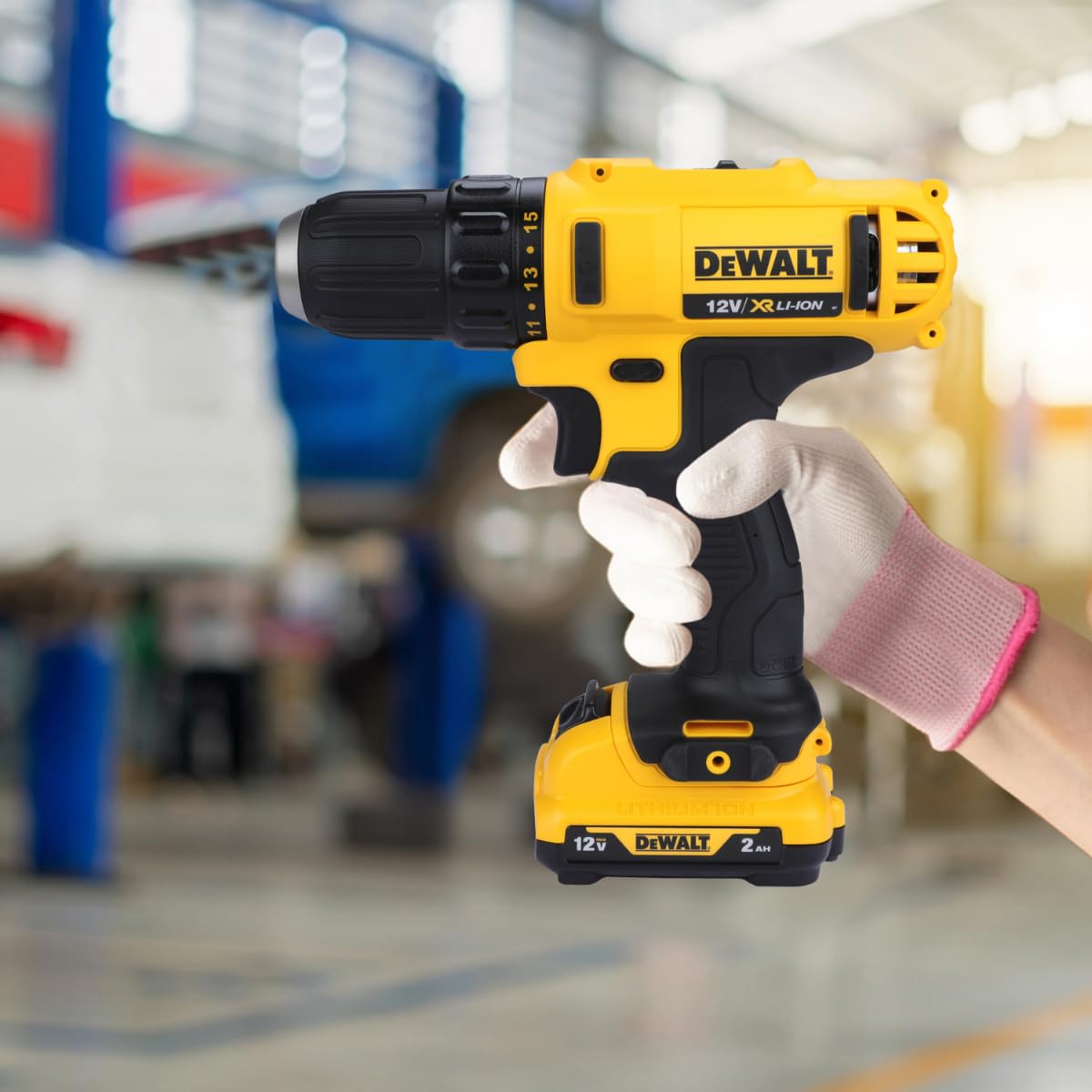 DEWALT DCD710D2-IN 12V Max 10mm Lithium-Ion Cordless Drill With 2 AH Capacity x 2 Batteries Included