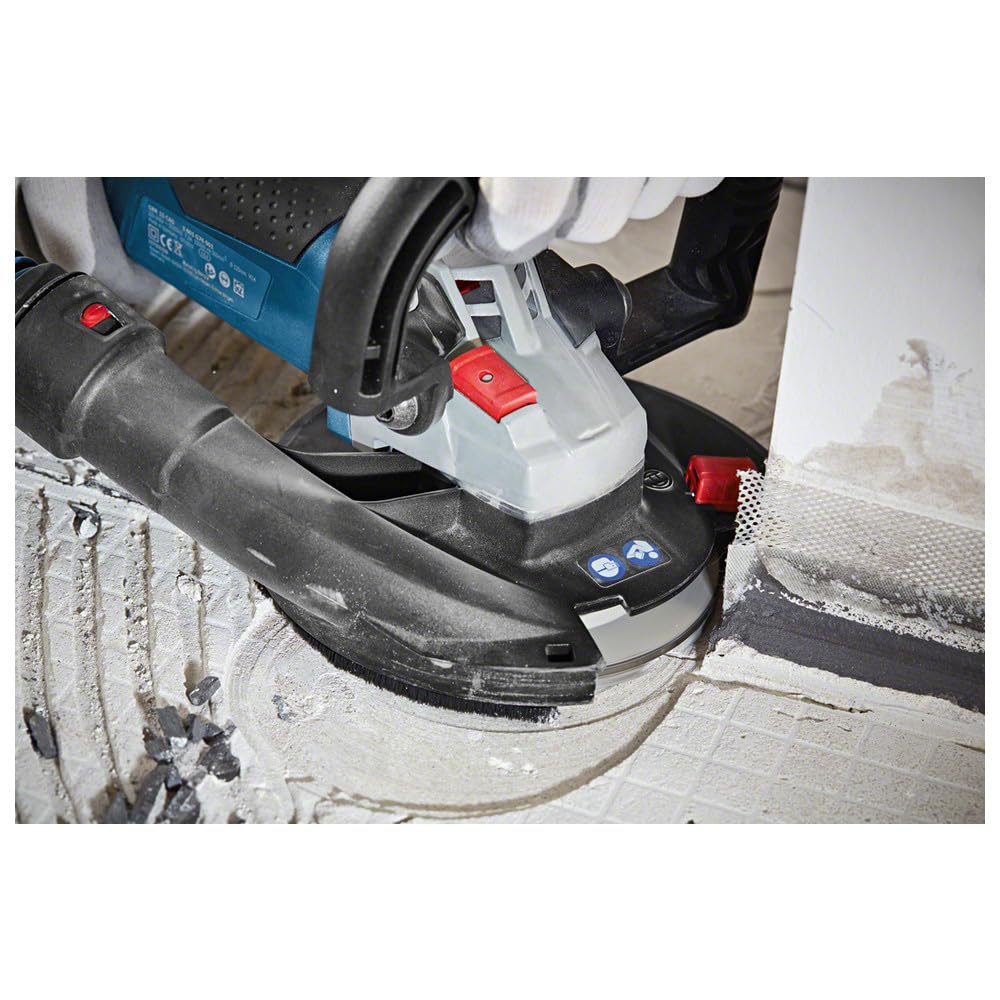 Bosch GBR 15 CAG Heavy Duty Concrete Grinder, 1,500W, 9,300 rpm, M14, 125 mm, Constant Speed, Bosch Click & Clean System