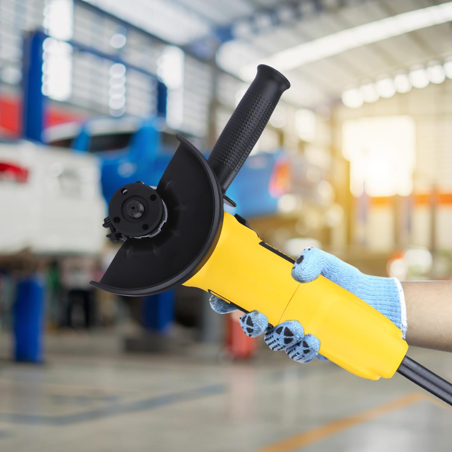 DEWALT DWE4115-IN01, 950W, 5” (100mm) Heavy Duty Angle Grinder Engineered For Heavy Duty Applications with Spindle Lock and Slide switch, 2 Year Warranty