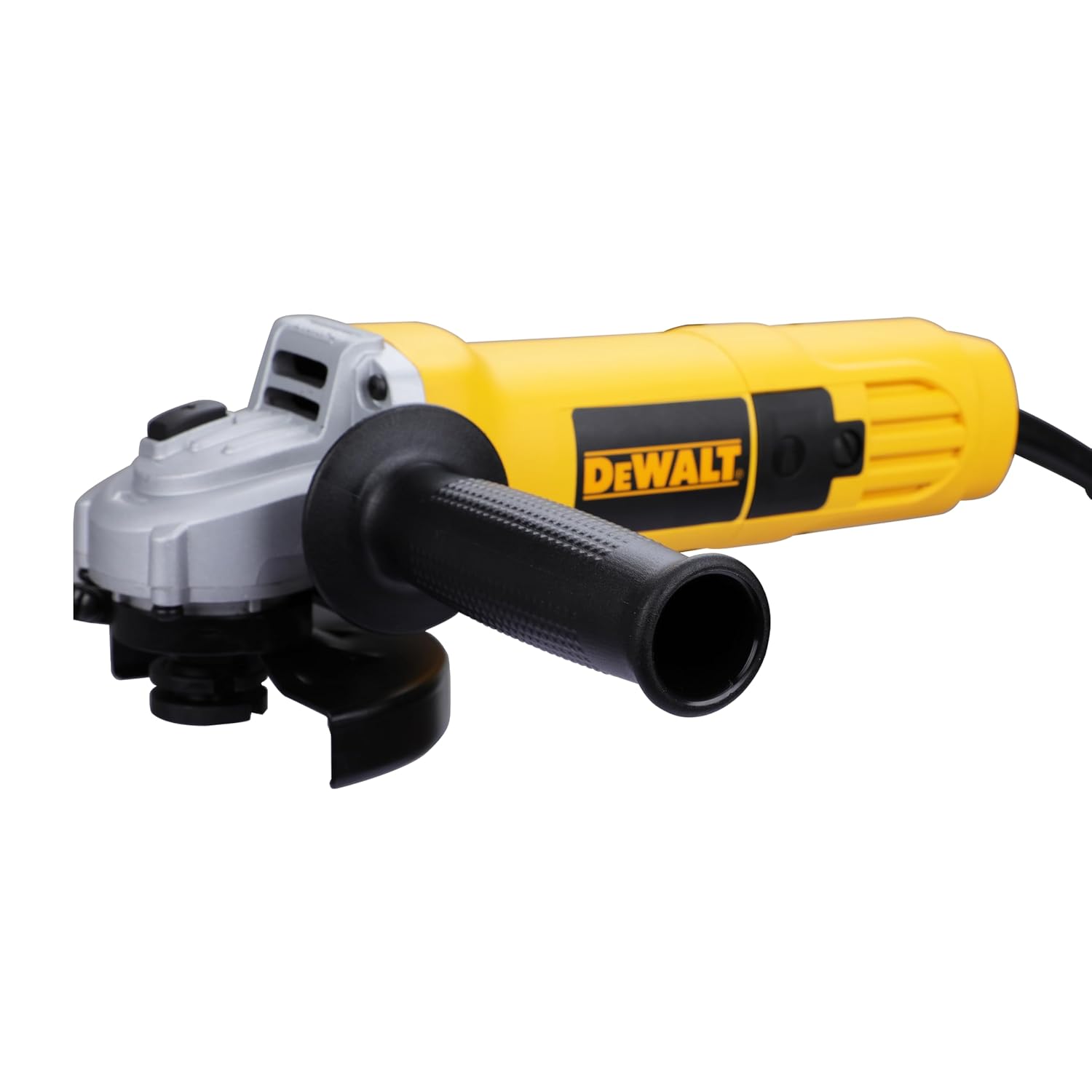 DEWALT DW801-IN, 850W, 4” (100mm) Heavy Duty Angle Grinder Engineered For Heavy Duty Applications with Spindle Lock and Toggle switch, 2 Year Warranty