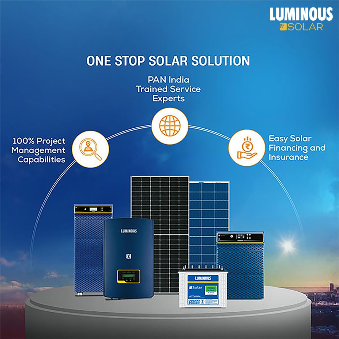 Luminous SOLARVERTER PRO 10.1KVA ECO – Hybrid Solar Inverter, 120V, Pure Sine Wave, Smart Energy Management, High Efficiency, 2 Years Warranty