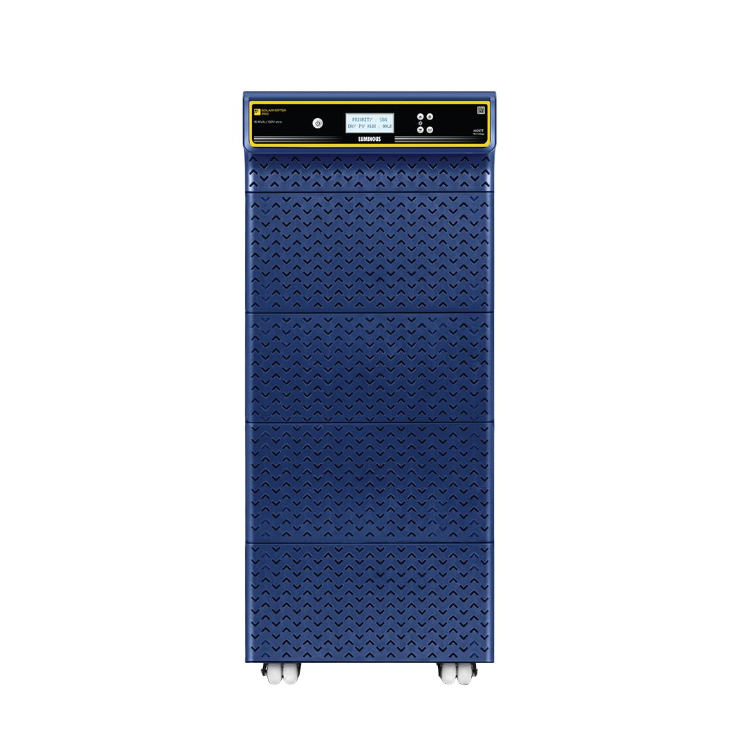 Luminous SOLARVERTER PRO 10.1KVA ECO – Hybrid Solar Inverter, 120V, Pure Sine Wave, Smart Energy Management, High Efficiency, 2 Years Warranty