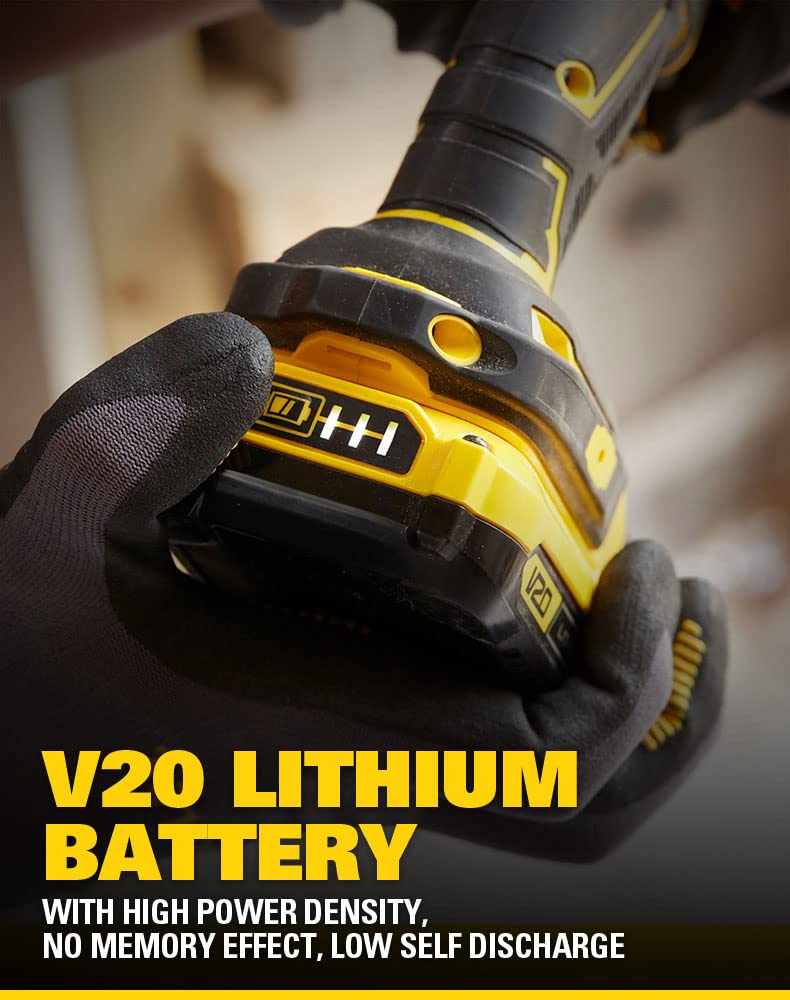 STANLEY FATMAX SBD710D2K 20V 13 mm 1900 RPM Cordless Brushless Drill Machine Driver, 60 Nm Torque, 2.0Ah Li-ion Batteries with Charger, Kit Box, 2 Speed Gearbox, 2 Year Warranty