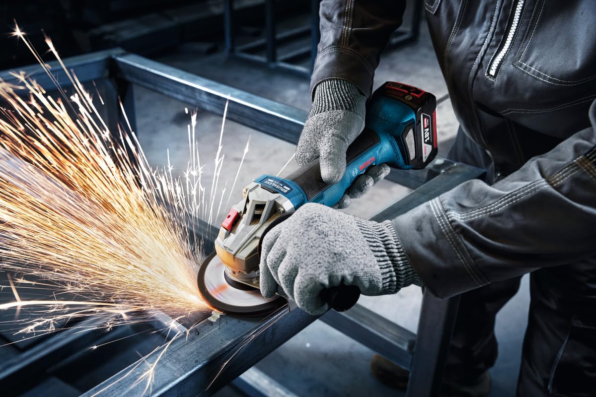 BOSCH GWS 18V-8 Professional Cordless Angle Grinder (Solo) | 800W Equivalent Power