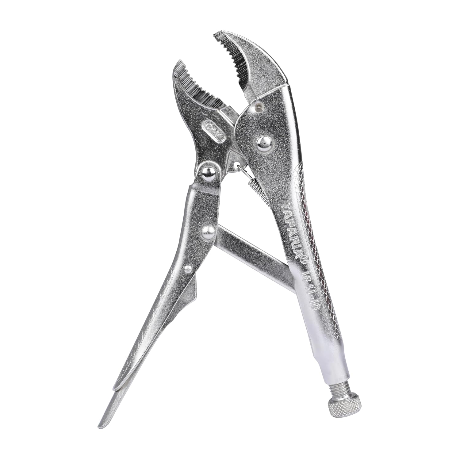 Taparia 1641-10 1641N-10 inch 250 mm Curved Jaw Locking Pliers mole Wrench Vise vice Grip, Silver