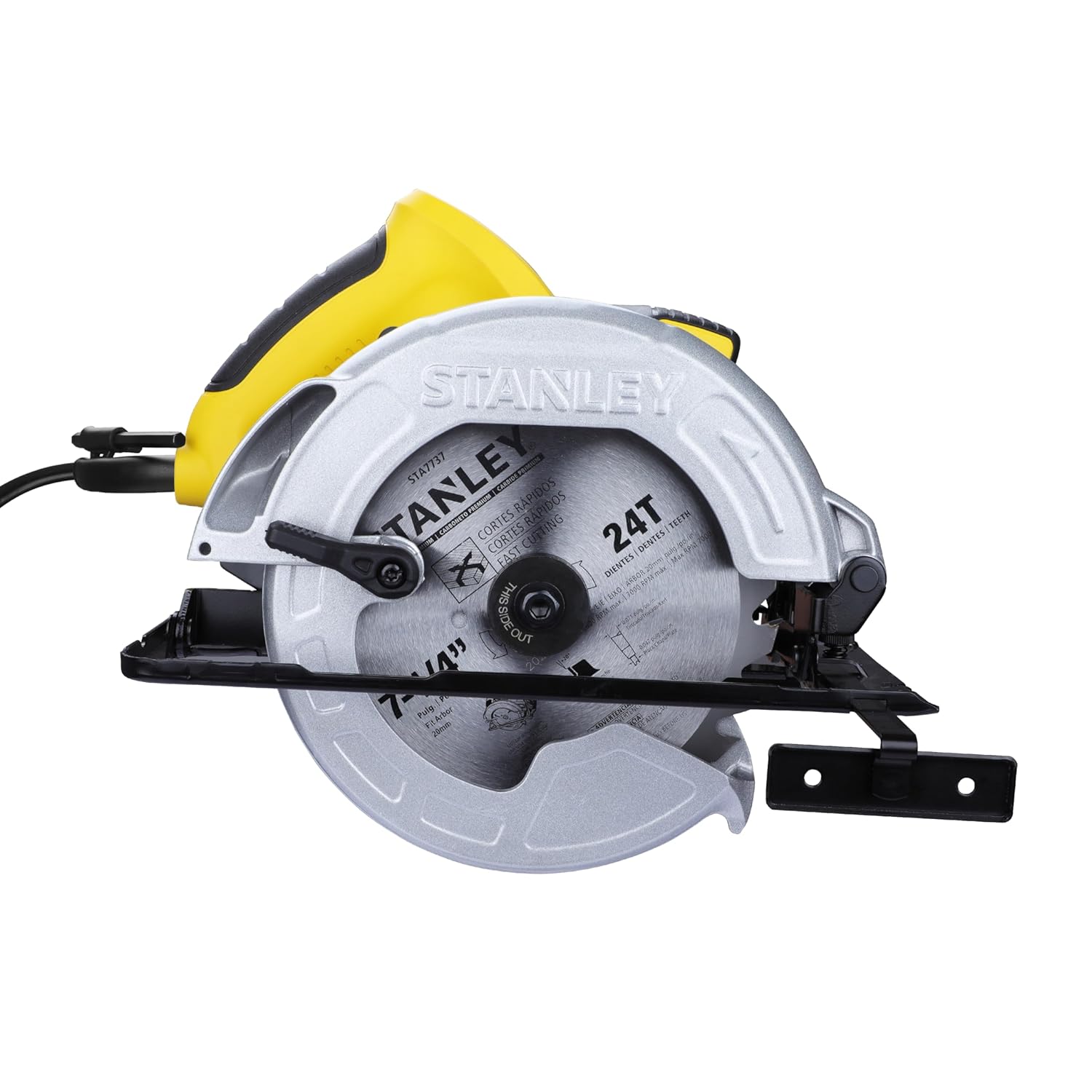 STANLEY SC16-IN 7-14” 1600W 5500 RPM Corded Electric Circular Saw with 24T Blade for Tradesmen & Professional Use, 1 Year Warranty, YELLOW & BLACK