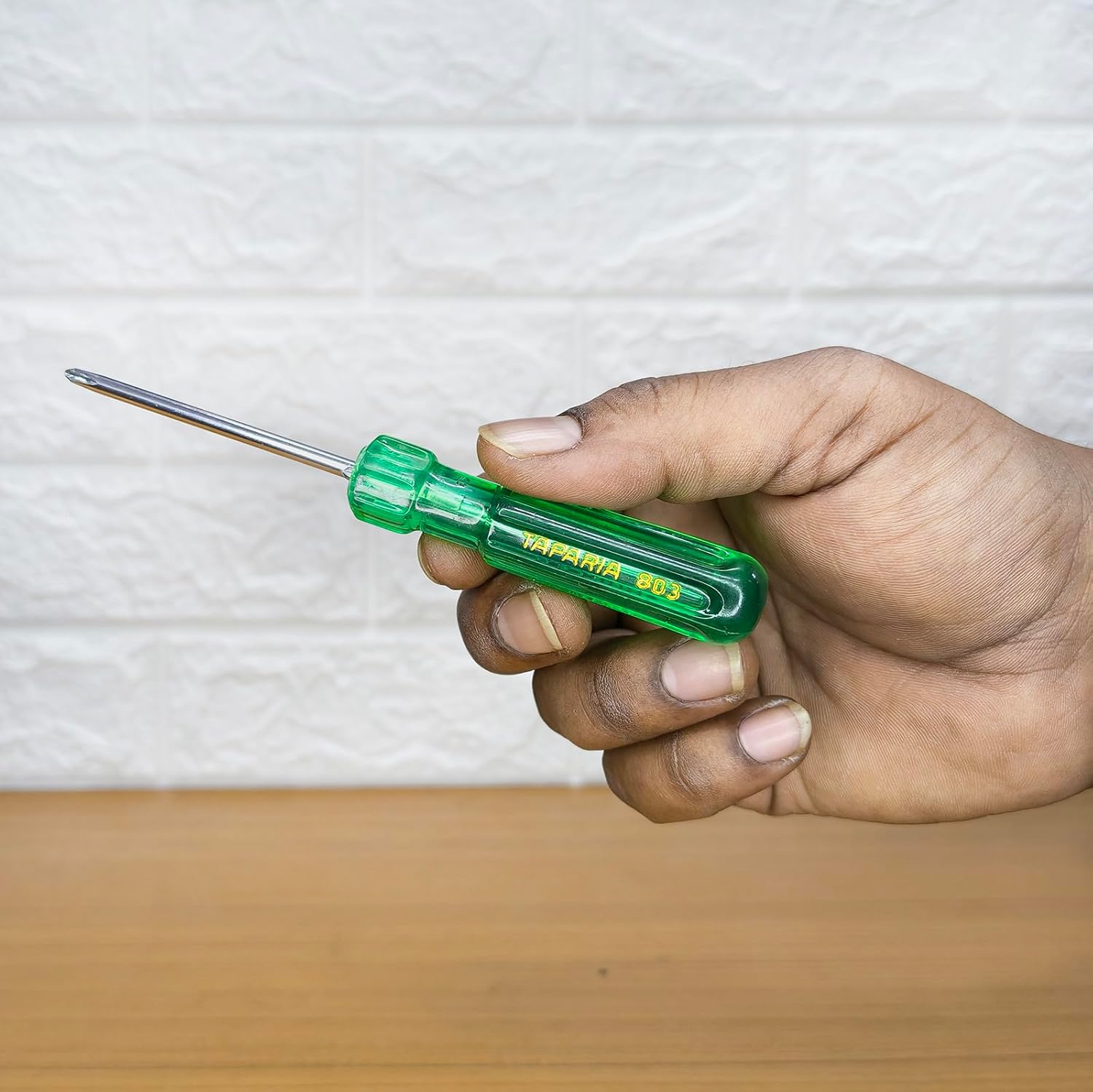 TAPARIA 803 Screwdriver, Green and Silver, 55 mm