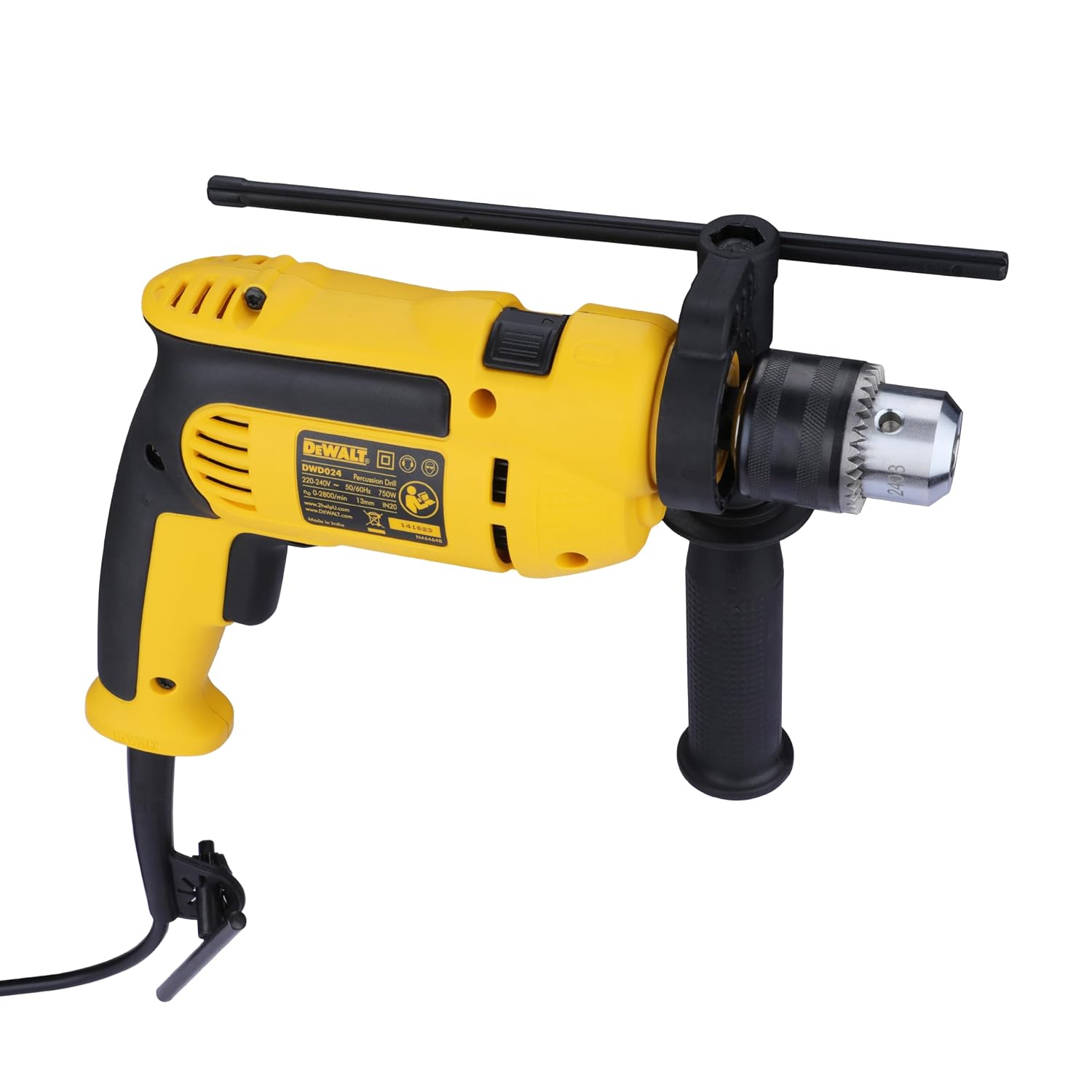 DEWALT DWD024-IN Impact Drill Machine for professional applications 750Watt 13mm