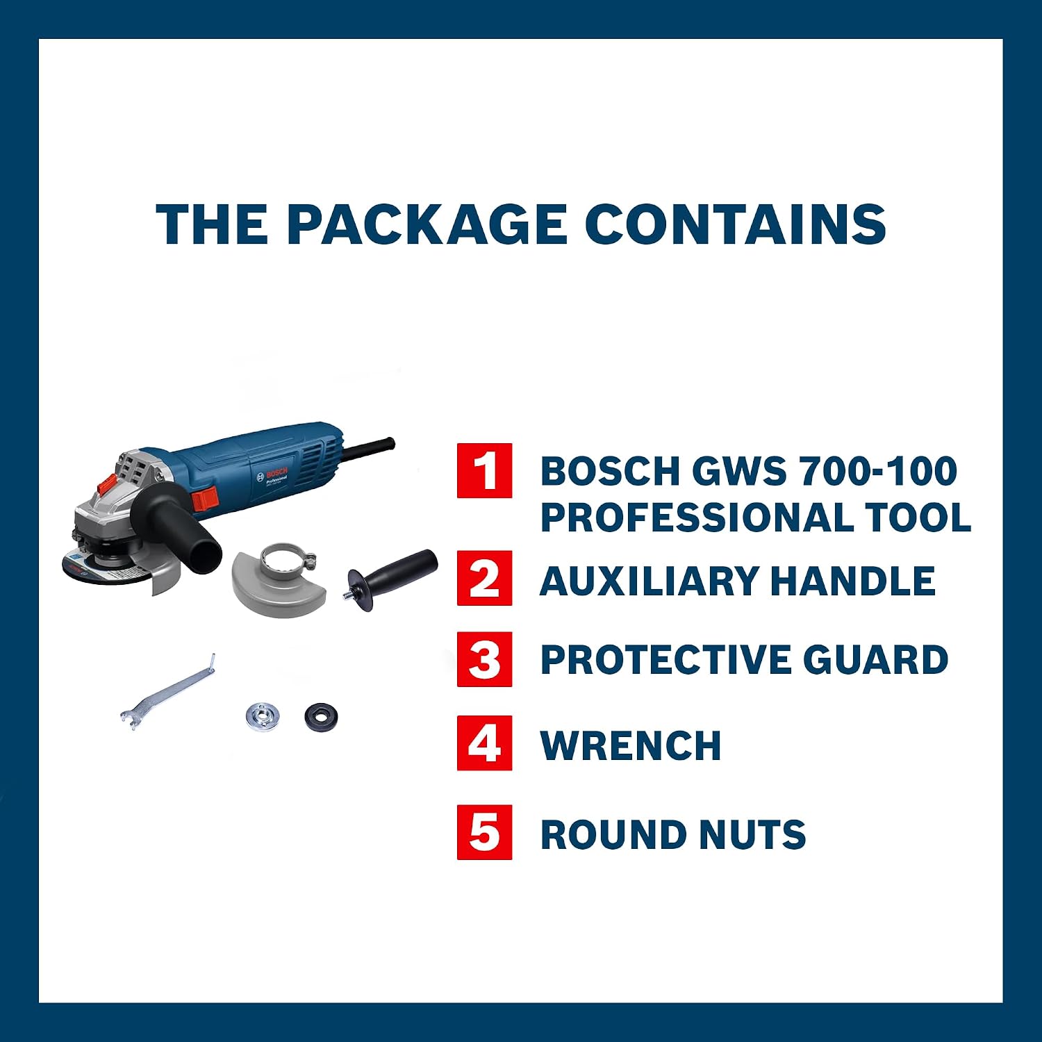 BOSCH GWS 700-100 Professional Angle Grinder 750W 100mm Wheel Corded Electric High-Performance Motor Lightweight & Ergonomic Design