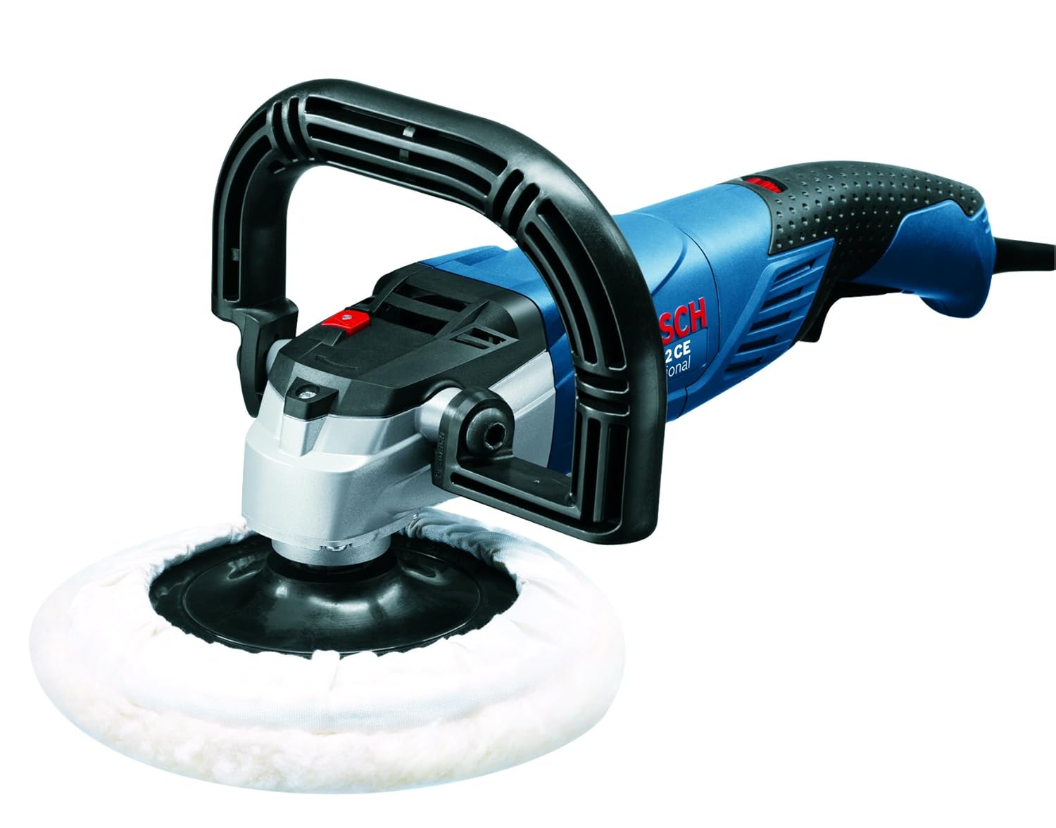Bosch GPO 12 CE Heavy Duty Electric Polisher, 1,250W, M14, 180 mm Pad Dia, 3,000 rpm, Soft Grip, Constant Speed