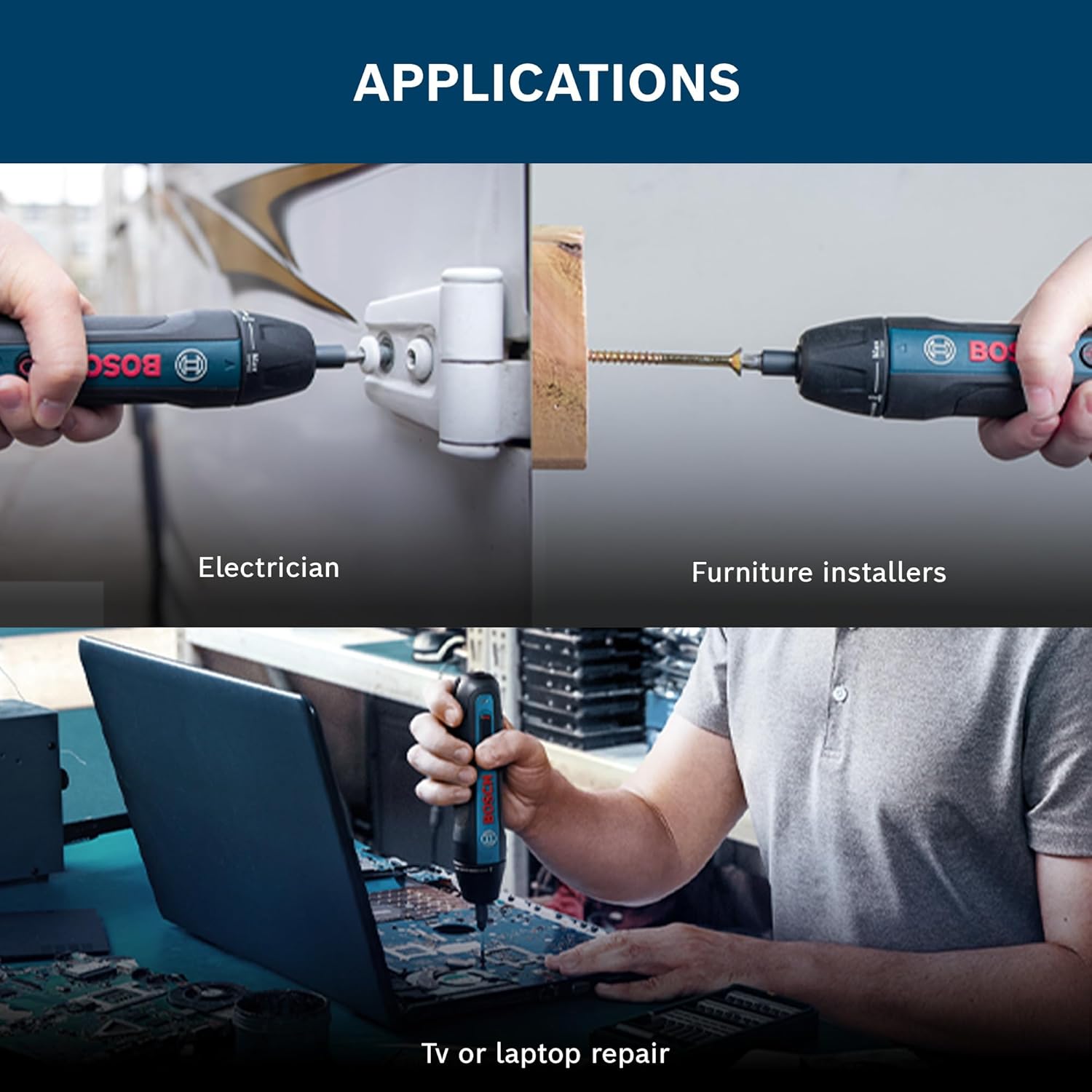BOSCH GO 2.0 Professional Kit | 33-Piece Screwdriver Bit Set| 3.6V Battery | Speed 360 RPM | Torque (Hard/Soft) 5/2.5 Nm | Push Start and Smart Stop | ¼” Inter HEX Tool Holder