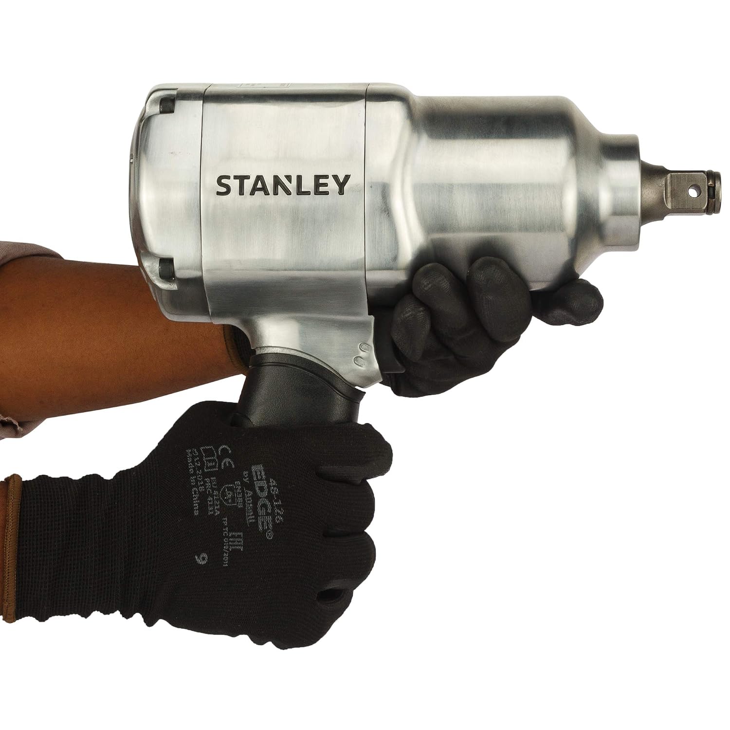 Stanley STMT97134-8 Chrome-Molybdenum Steel Impact Wrench 34 inch 1492 N-M 1.100 ft-lbs Black and S