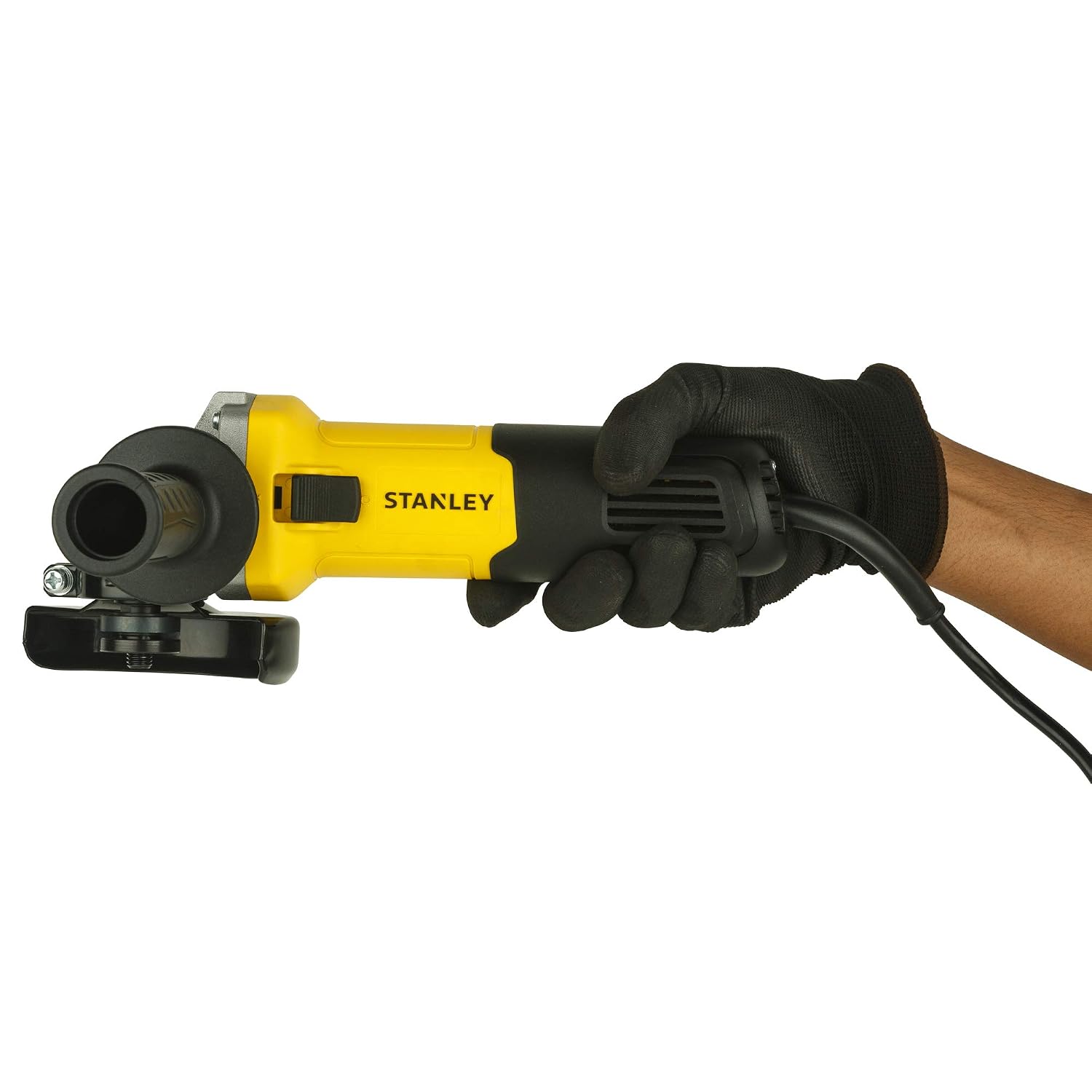 STANLEY SG7100-IN SLIM Small Angle Grinder, 179 mm Gripping Girth, 750 W High Performance Motor, 100mm Disc Diameter, Burst-Proof Guard And Spindle Lock