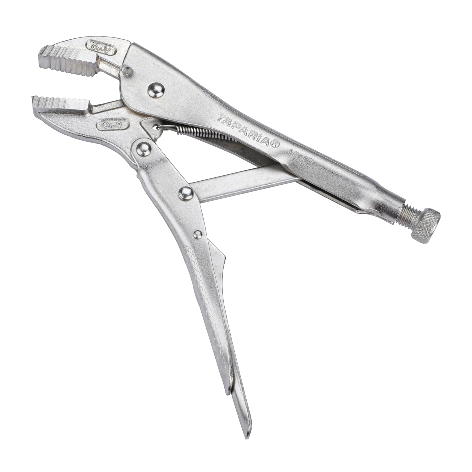 Taparia 1642N-10 Straight Jaw Vice Grip Plier 250Mm, Silver