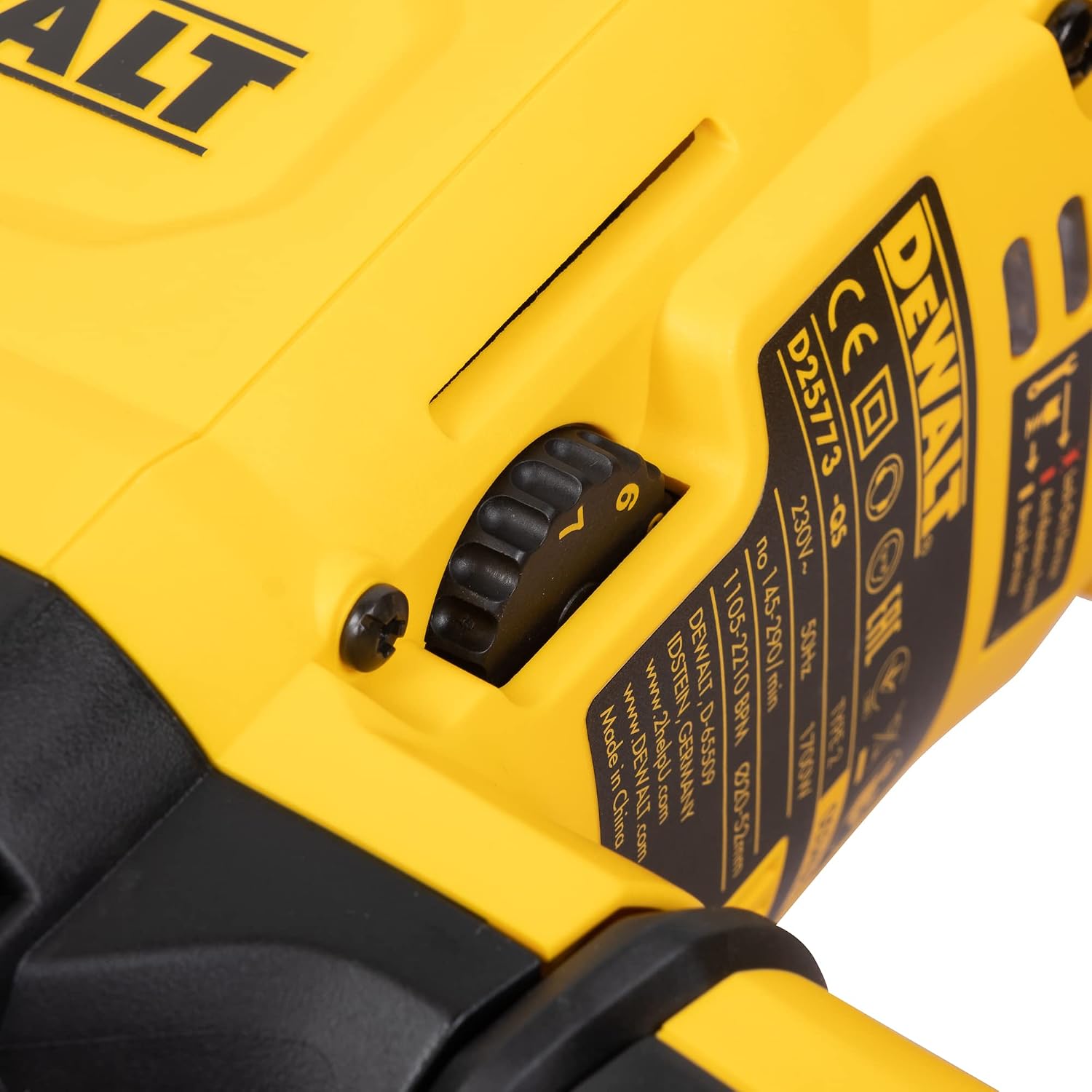 DEWALT D25773K-QS 1700Watt 52mm 10Kg SDS-Max 2-Mode Combi hammer with Anti Rotation System-Perform and Protect Shield