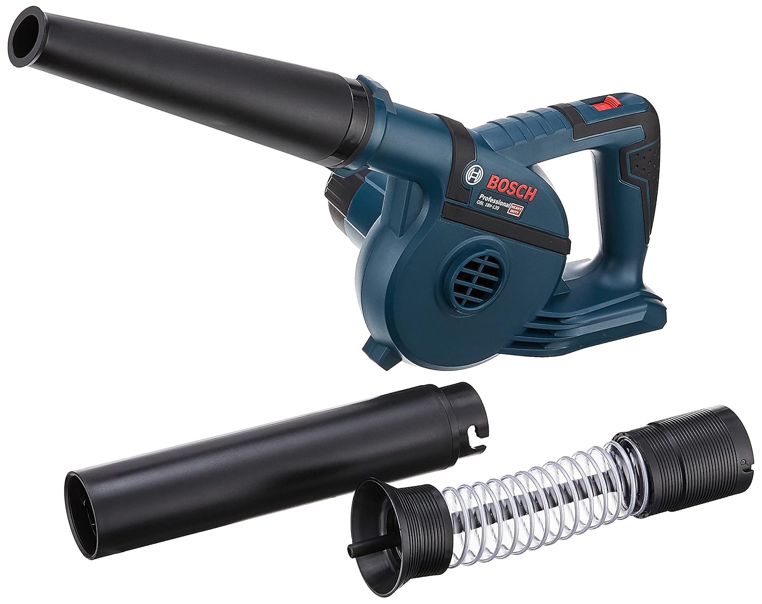 Bosch GBL 18V-120 Heavy Duty Cordless Air Blower (Solo Tool), 270 Km/h, 17,000 rpm, 1.1 Kg (18V Batteries and Chargers sold