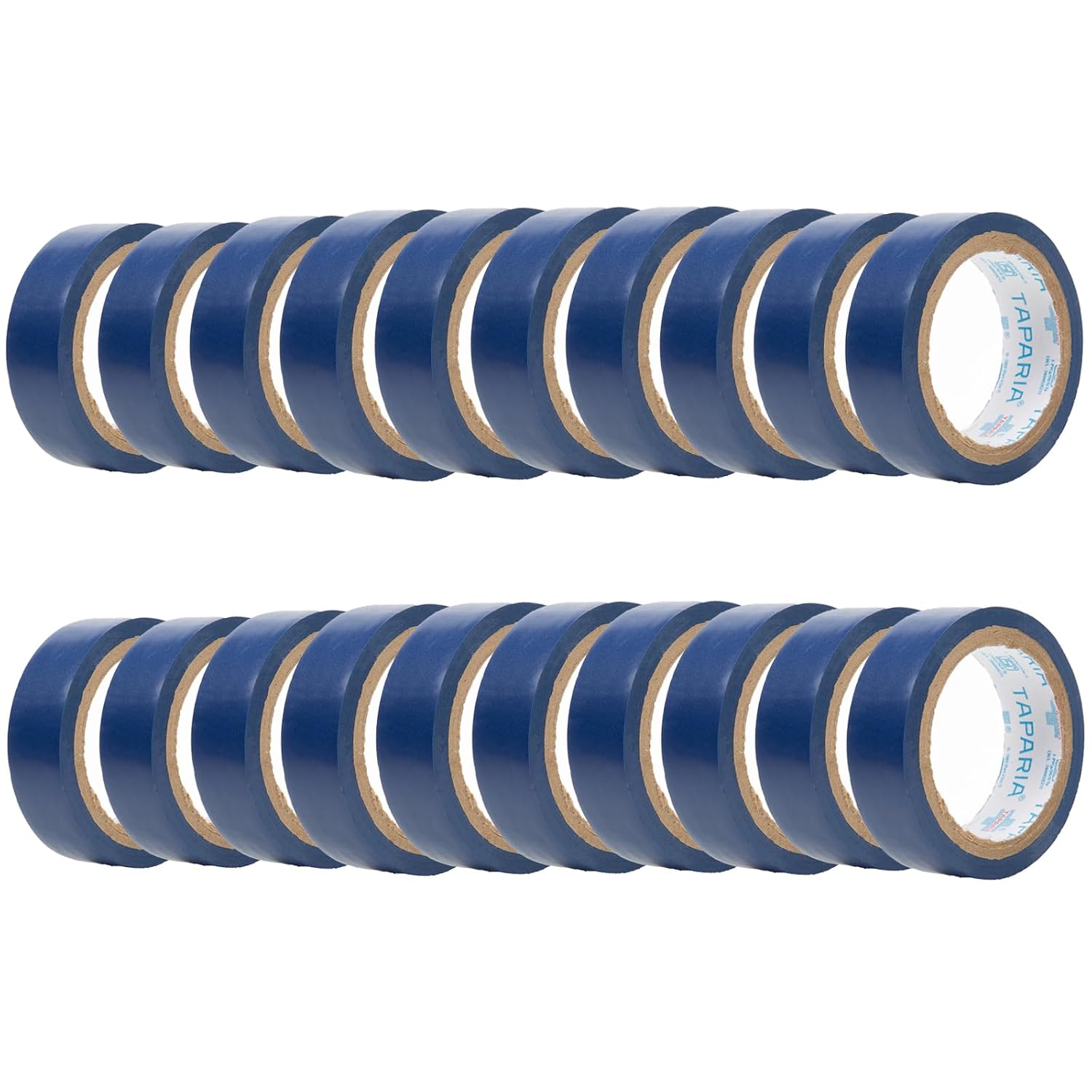 Taparia PVC Insulation Tape IT17BL – Premium Electrical Tape – Blue, 17mm x 6m, Weather Proof, Moisture & Fire Resistant, Excellent Elasticity, Durable, Good Grip and Strong Adhesion (Pack of 20)