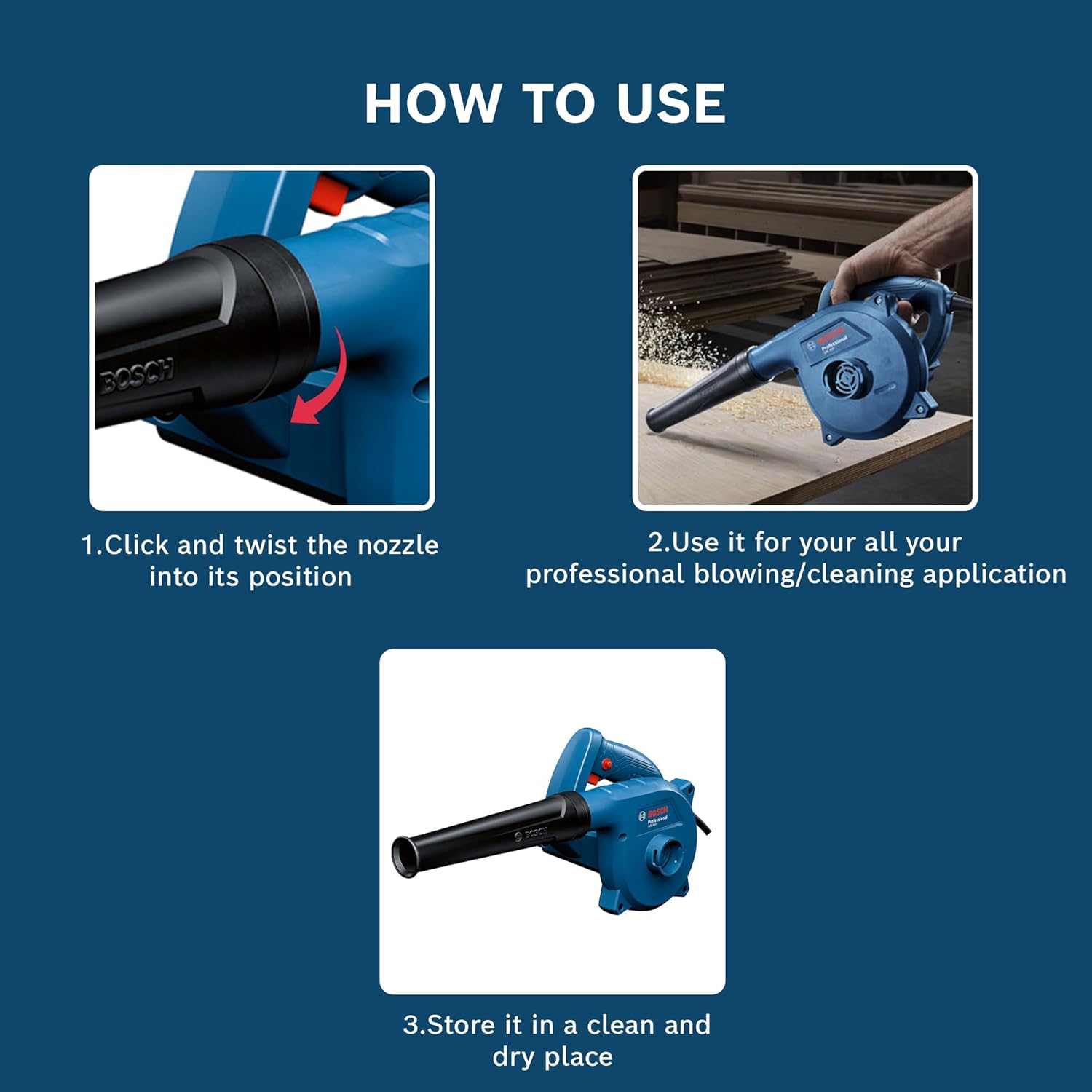 Bosch Electric Blower 650 W 16000 RPM, GBL 650