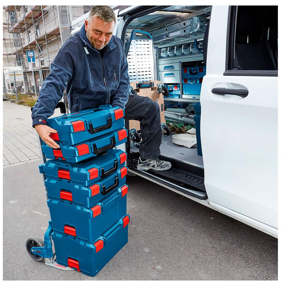 BOSCH L-BOXX Mini Professional Small Items Box, Food-Safe & Dishwasher-Safe, Fits in L-BOXX 102/i-BOXX 72, Compact with Folding Handle for Easy Carrying, 6 Months Warranty