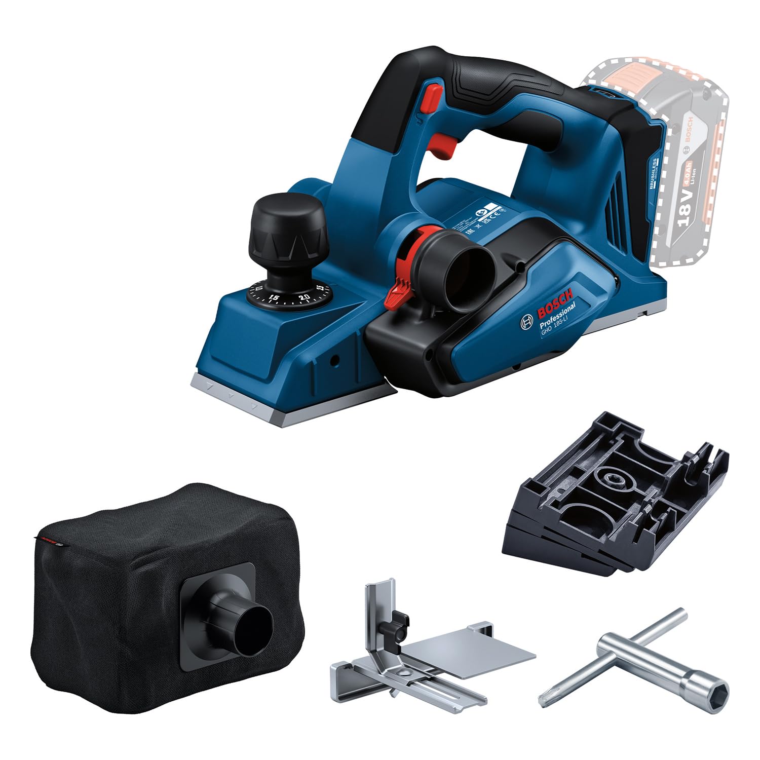 BOSCH GHO 185-LI PROFESSIONAL Cordless Planer 18.0 V