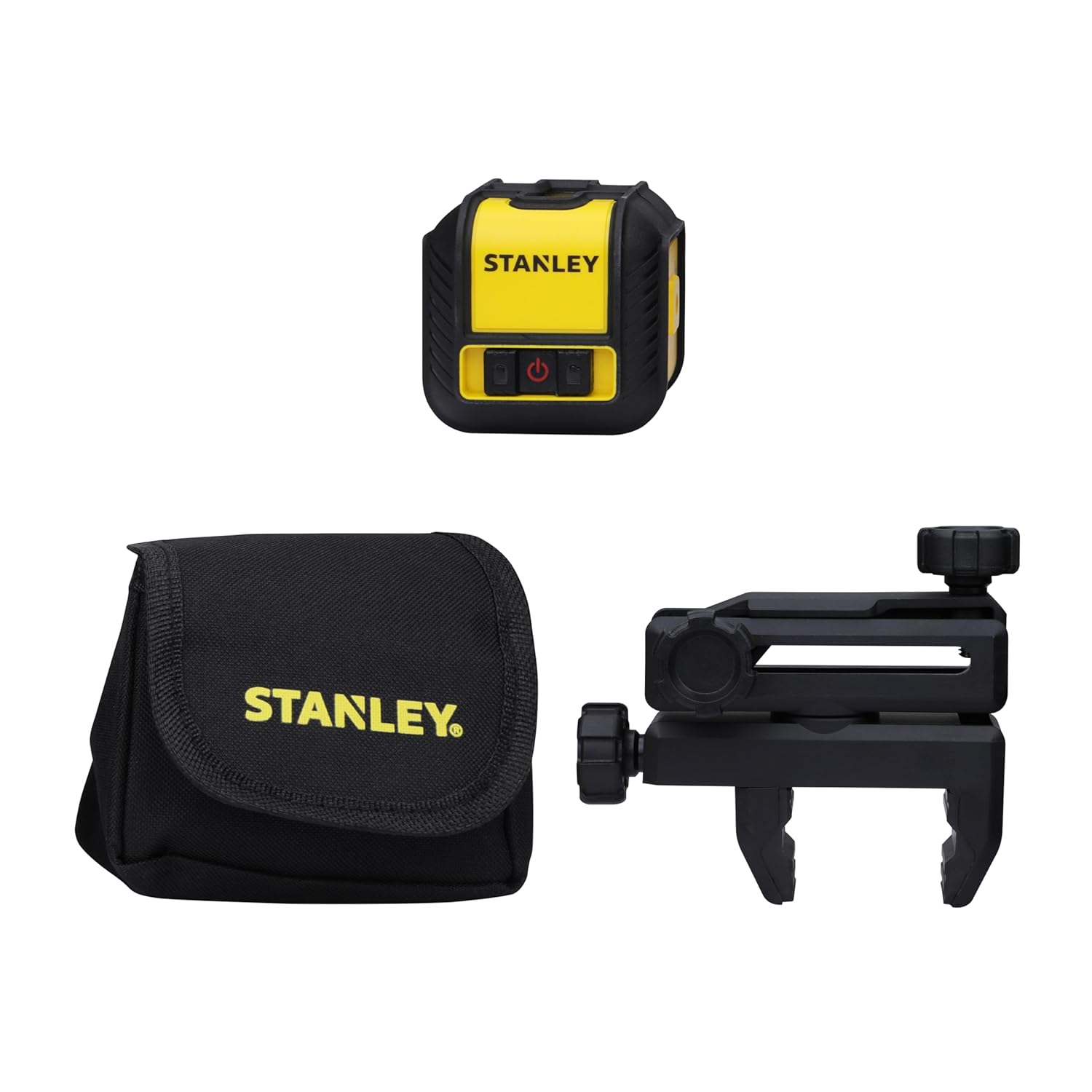 STANLEY STHT77498 CUBIX® Red Beam Cross Line Laser Level with 2AA Batteries for Home, DIY & Professional Use