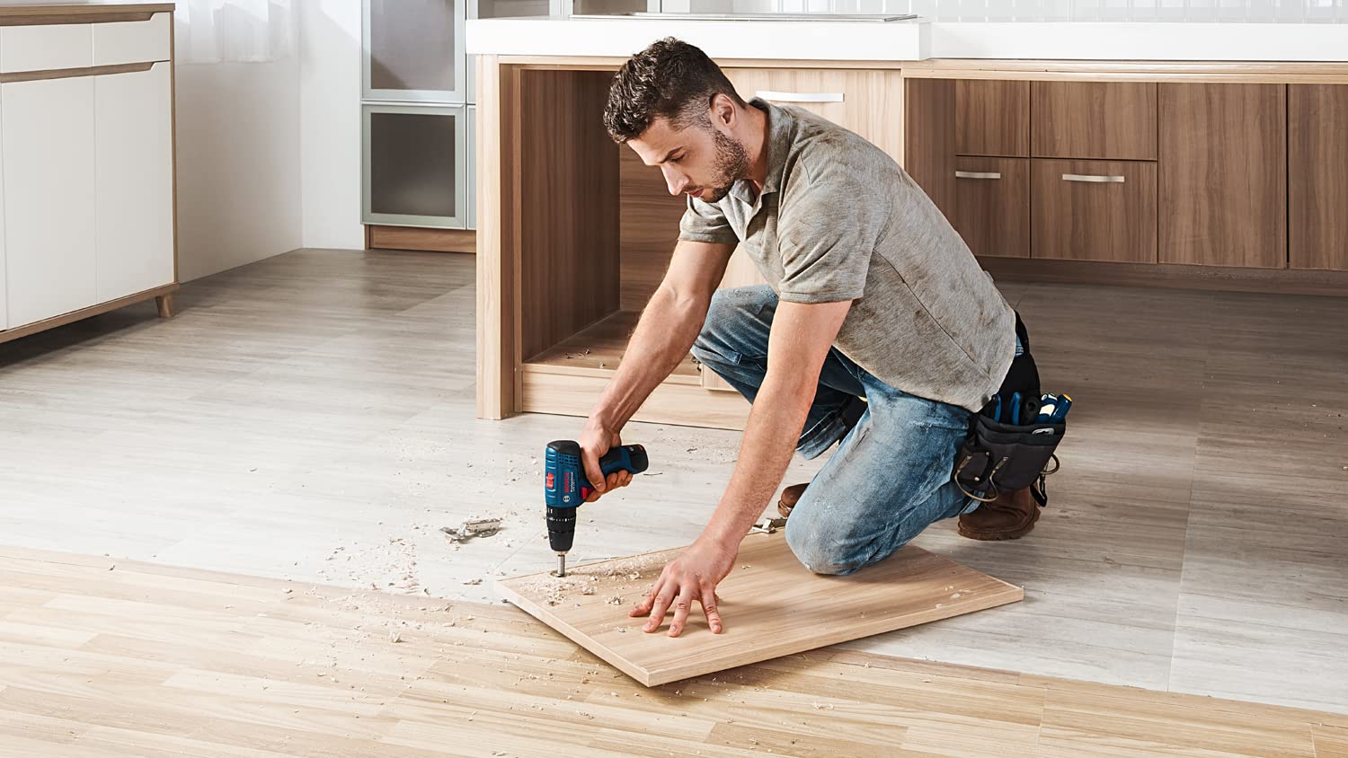 Bosch Professional GSB 120-LI Cordless Impact Drill Driver, 12 V, 10 mm Chuck, 2 x GBA 12 V 2.0Ah Battery