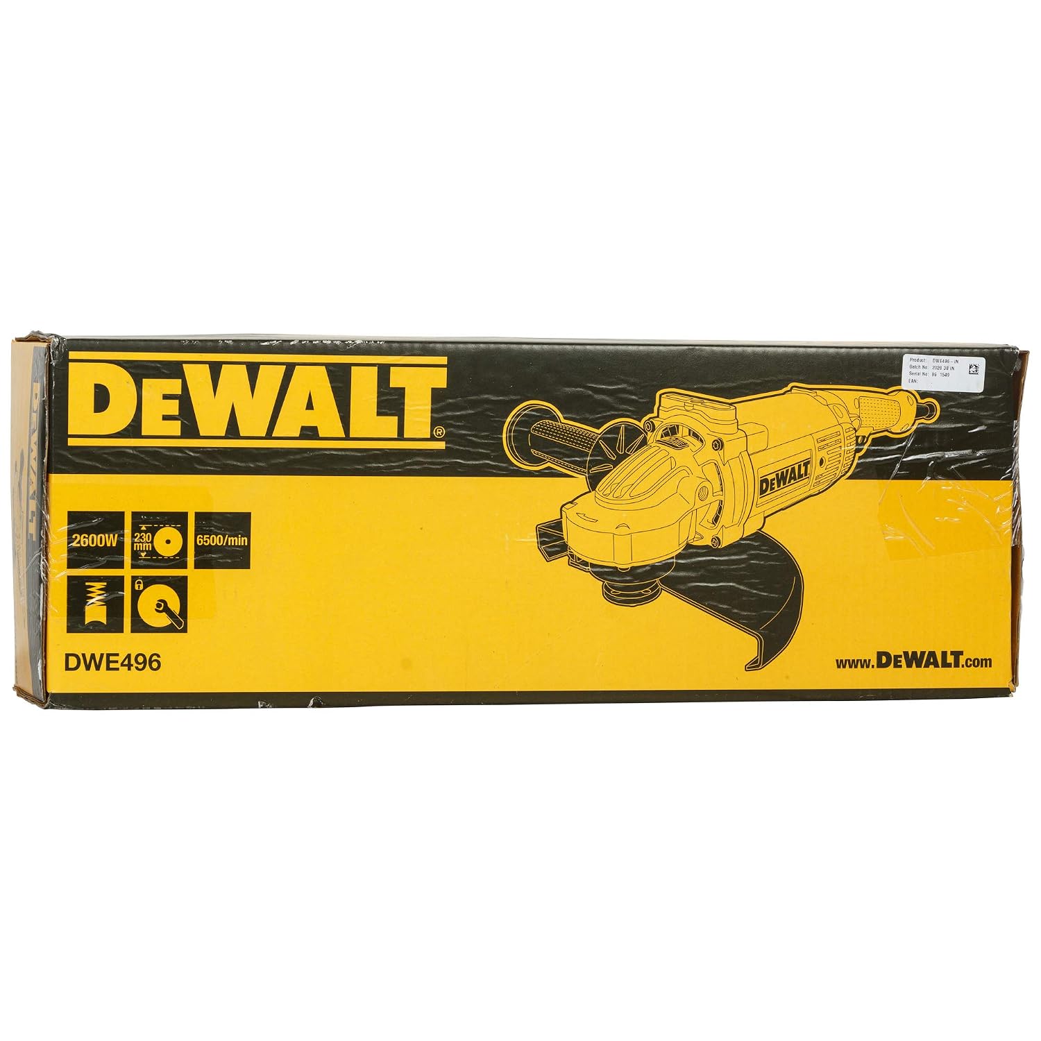 DEWALT DWE496-IN 2600W 230mm Heavy Duty Large Angle Grinder