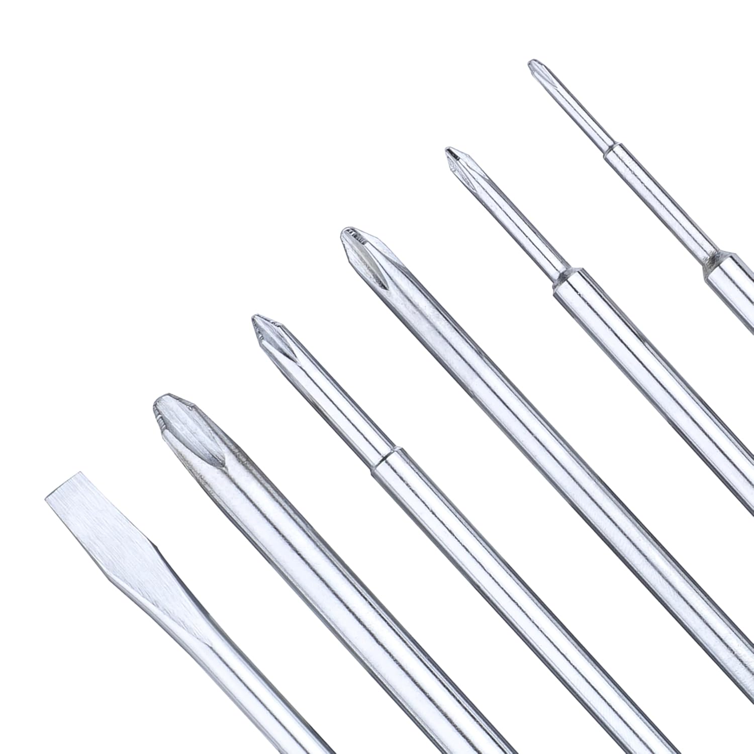 Taparia Model 821 Screwdriver Set Multi-Tip with Phillips Tips – Sizes Phillips 00, 0, 1, 2, 3 and slotted 6×0.6 Durable Hardened Steel Tips Ergonomic Handles. DIY, Professional and Industrial use.