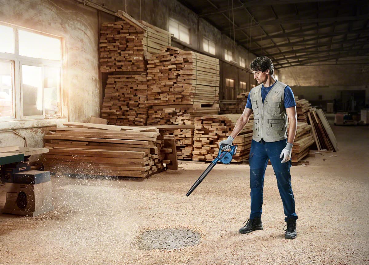Bosch GBL 18V-120 Heavy Duty Cordless Air Blower (Solo Tool), 270 Km/h, 17,000 rpm, 1.1 Kg (18V Batteries and Chargers sold