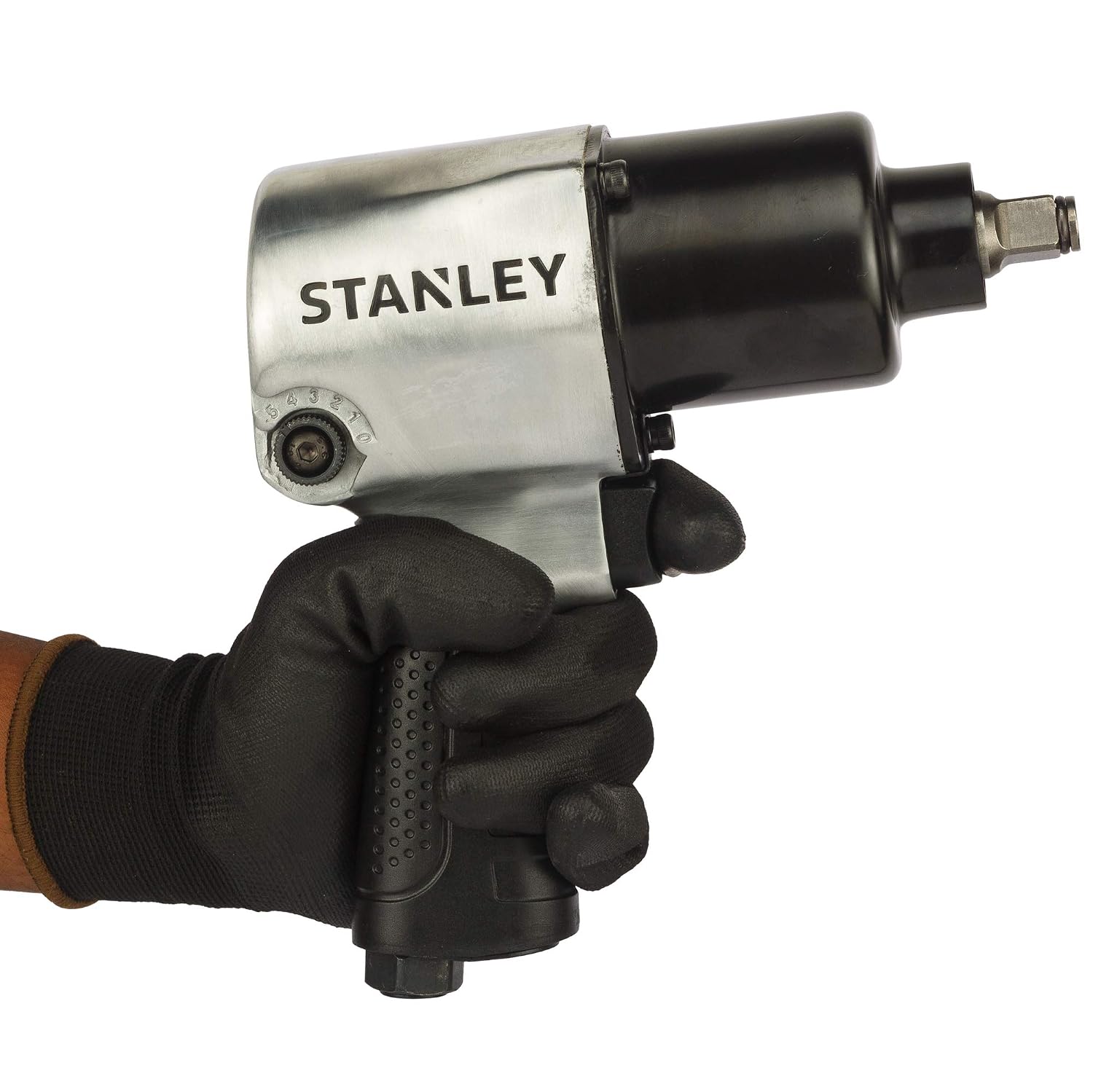 STANLEY STMT99300-8 Chrome-Molybdenum Steel Impact Wrench 12 inch 610 N-M 450 ft-lbs Black and Silver