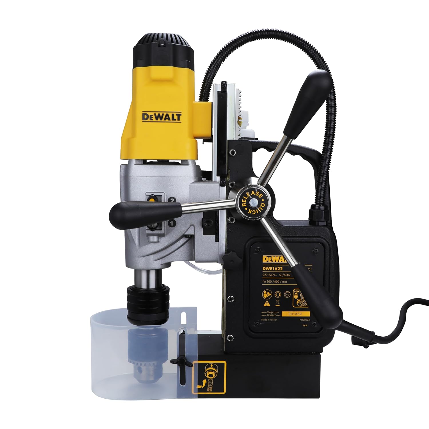 DEWALT DWE1622K-IN 1200W 50mm 2 Speed Magnetic Drill Machine Press