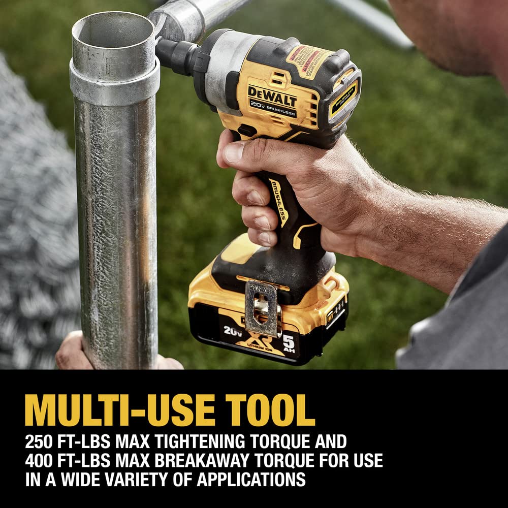 DEWALT DCF911P2-IN 20V MAX 12 in. Cordless Impact Wrench with Hog Ring Anvil Kit