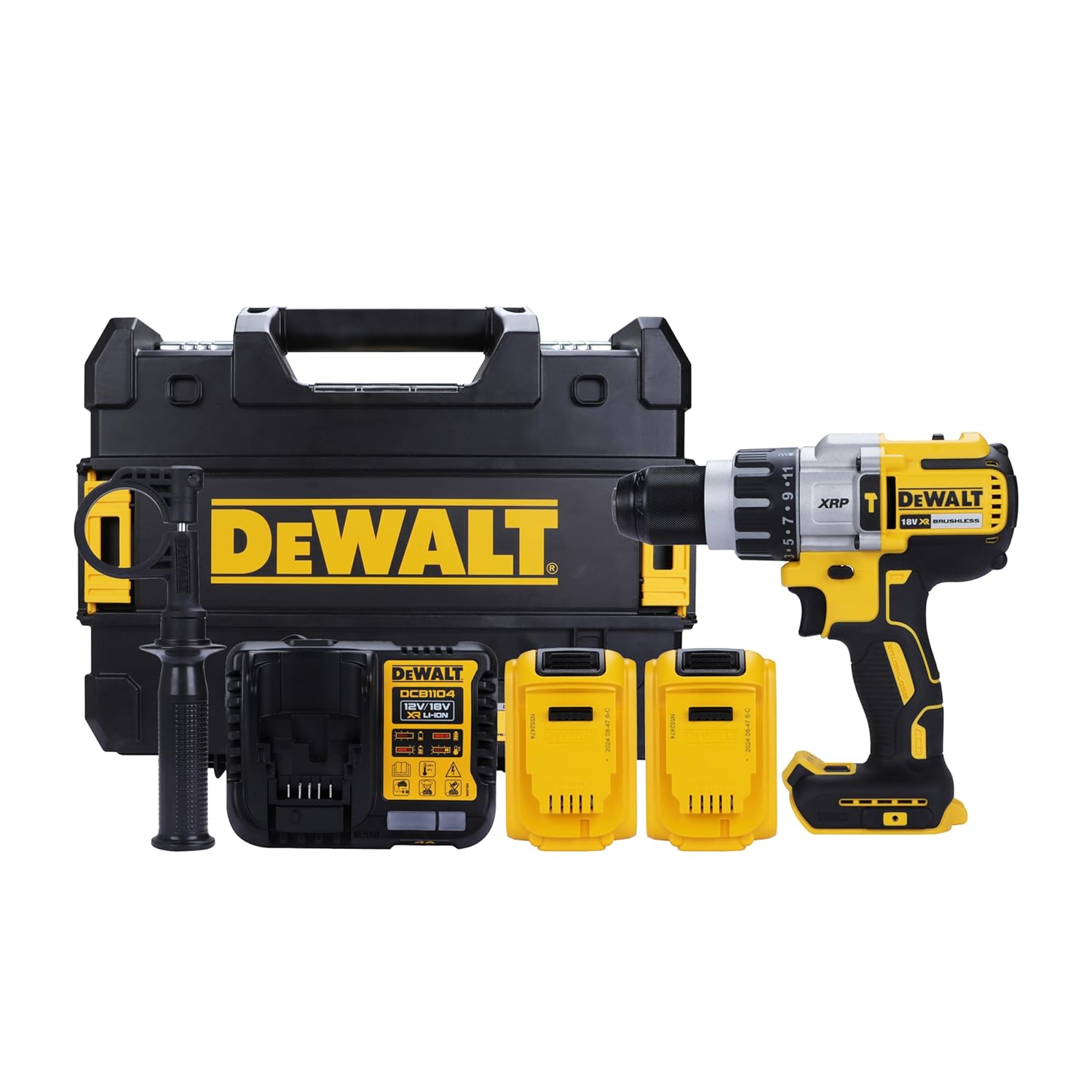 DEWALT DCD996P2-QW 18V 13mm XR Li-ion Premium Cordless Hammer Drill Machine Driver with Brushless Motor with 2×5.0Ah Battery included