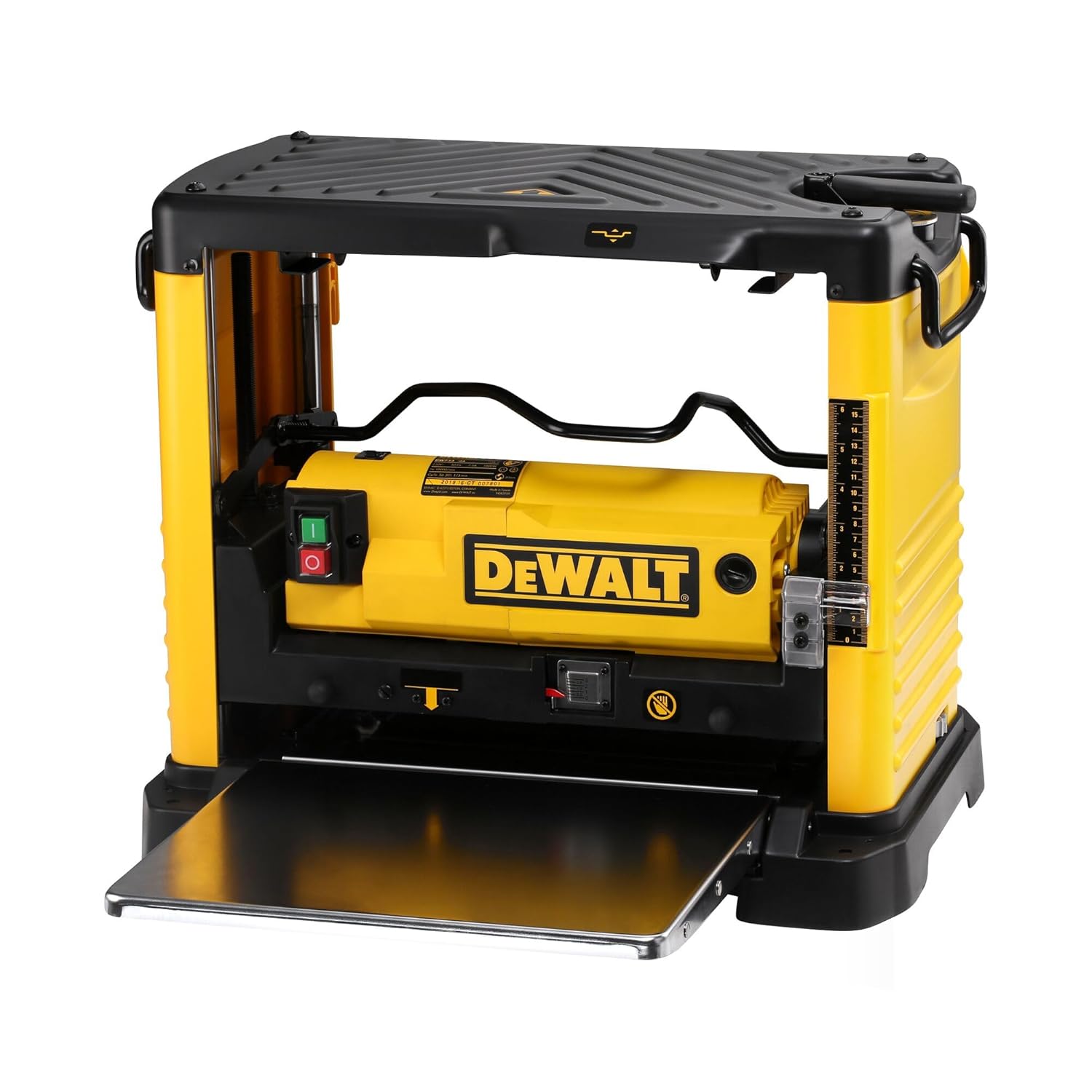 DEWALT DW733-QS 1800 W Portable Corded Thickness Planer, 315mm Cutting Width, Keyless Blade Change