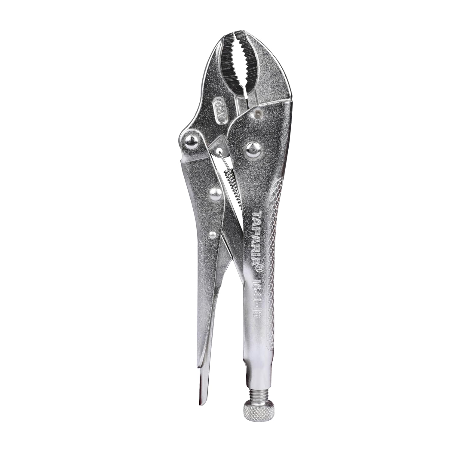 Taparia 1641-10 1641N-10 inch 250 mm Curved Jaw Locking Pliers mole Wrench Vise vice Grip, Silver