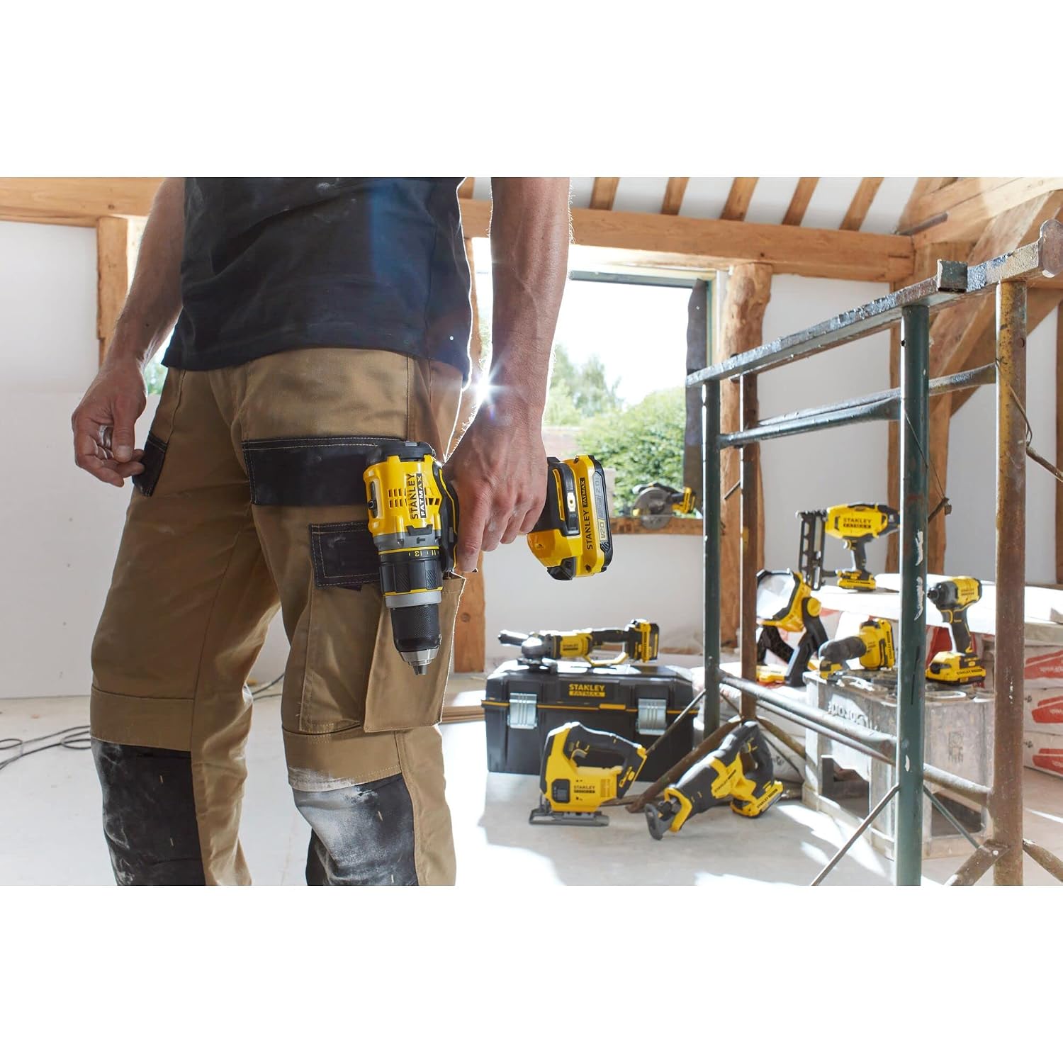 STANLEY SB202-B1 2.0Ah Battery, Compatible with All STANLEY v20 Products