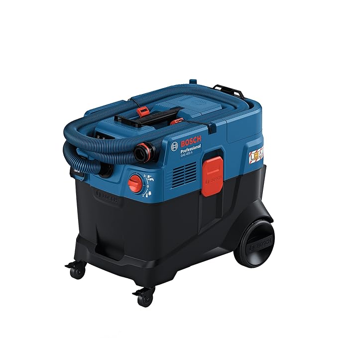 BOSCH Gas 400 A Professional All-Purpose Extractor with Powerful Suction, Automatic Filter Cleaning, Easy Dust Disposal & Integrated Hose Storage, 1 Year Warranty