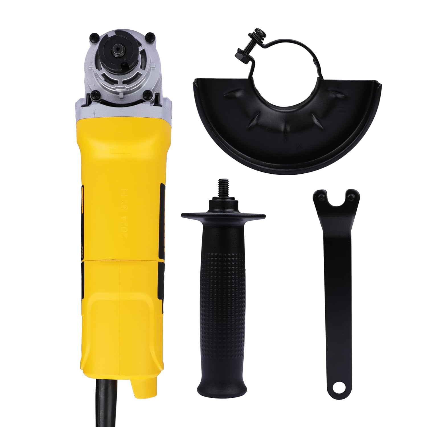 DEWALT DW801-IN, 850W, 4” (100mm) Heavy Duty Angle Grinder Engineered For Heavy Duty Applications with Spindle Lock and Toggle switch, 2 Year Warranty
