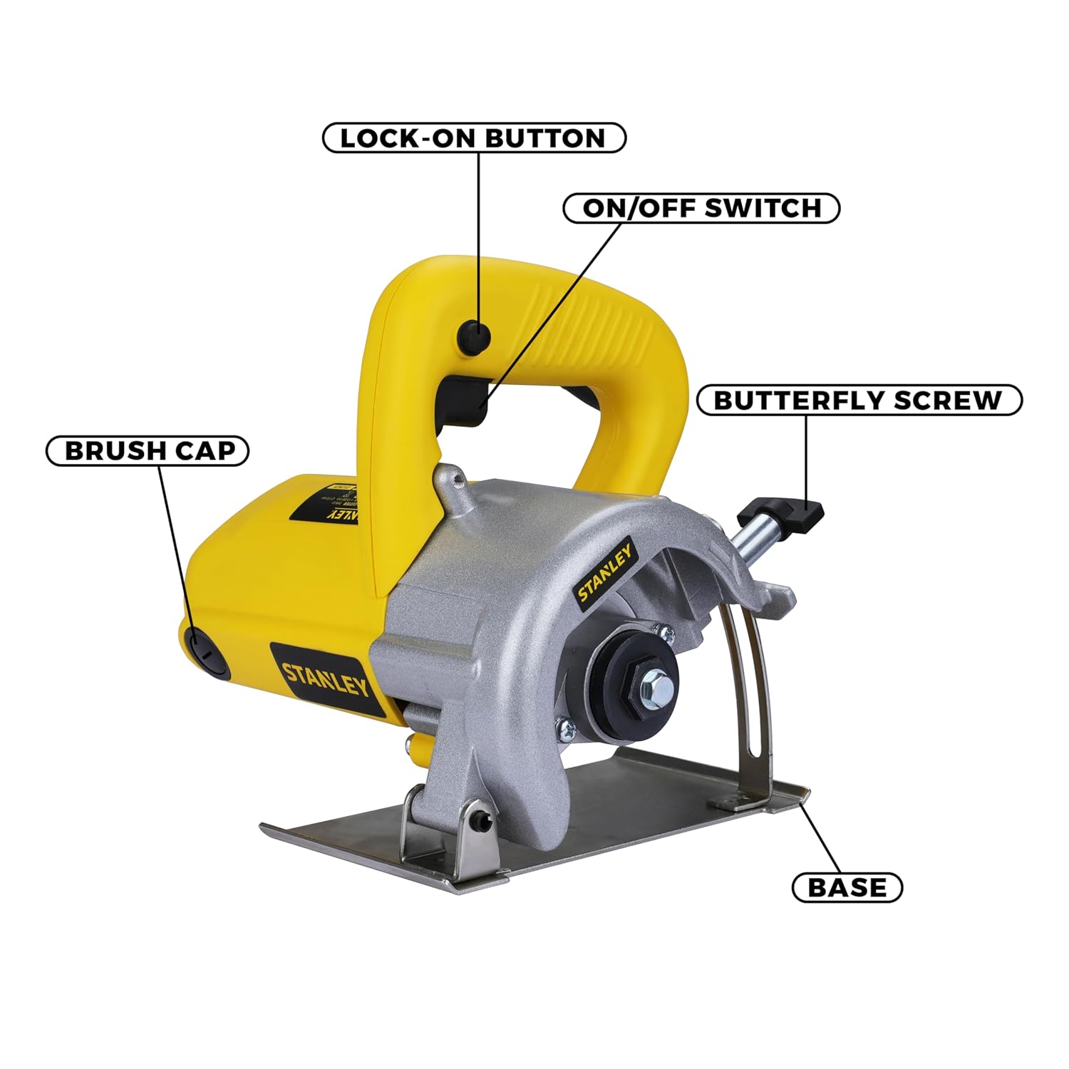 STANLEY STSP110-IN 1200 Watt 4inch (100mm) Heavy Duty Marble Cutter/ Tile Cutter with Depth Adjustment