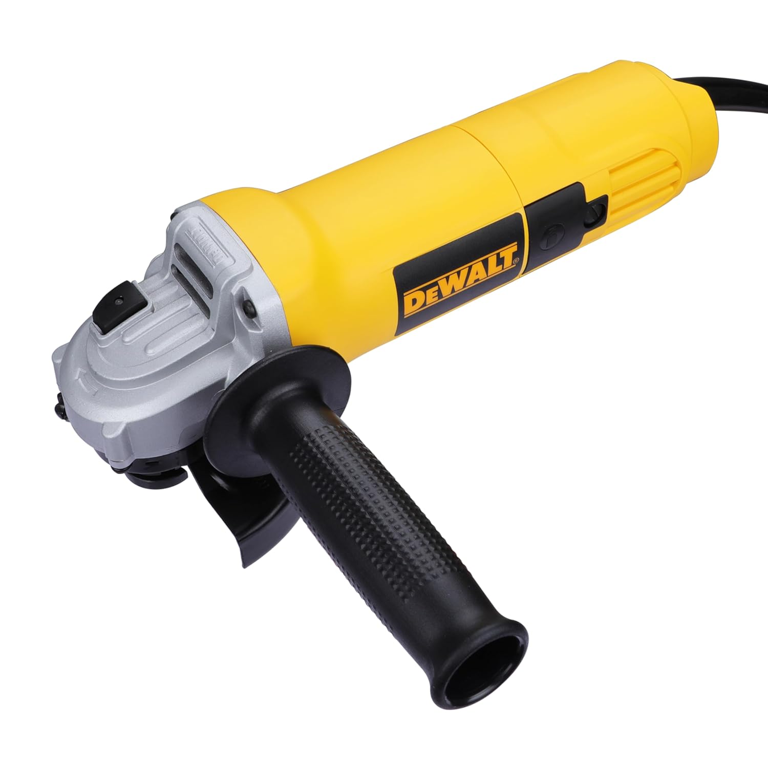 DEWALT DW801-IN, 850W, 4” (100mm) Heavy Duty Angle Grinder Engineered For Heavy Duty Applications with Spindle Lock and Toggle switch, 2 Year Warranty