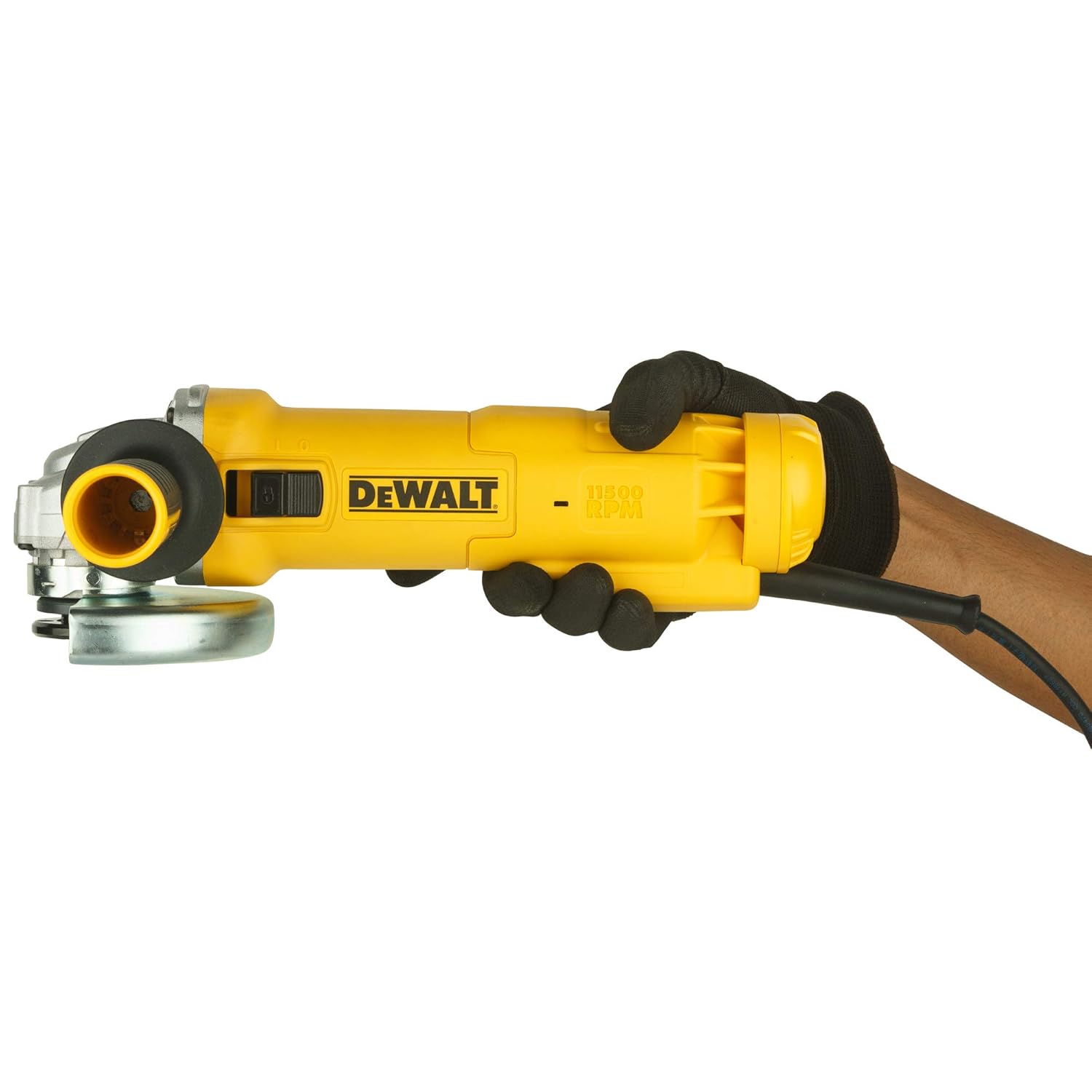 DEWALT DWE4235 1400W, 125mm Medium Angle Grinder with DES Technology and Innovative Anti Vibration System