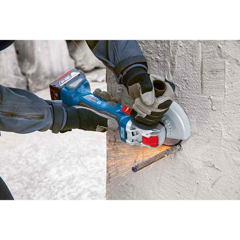 Bosch GWX 180-LI 18V 11000rpm 5 inch Wheel Size Cordless Angle Grinder, 06019H91K0