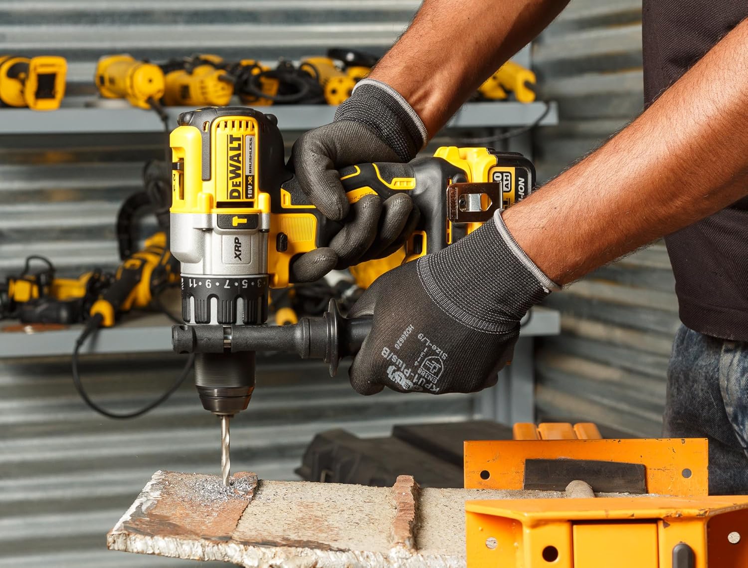 DEWALT DCD996NT 18V 13mm XR Li-ion Premium Cordless Hammer Drill Machine Driver with Brushless Motor
