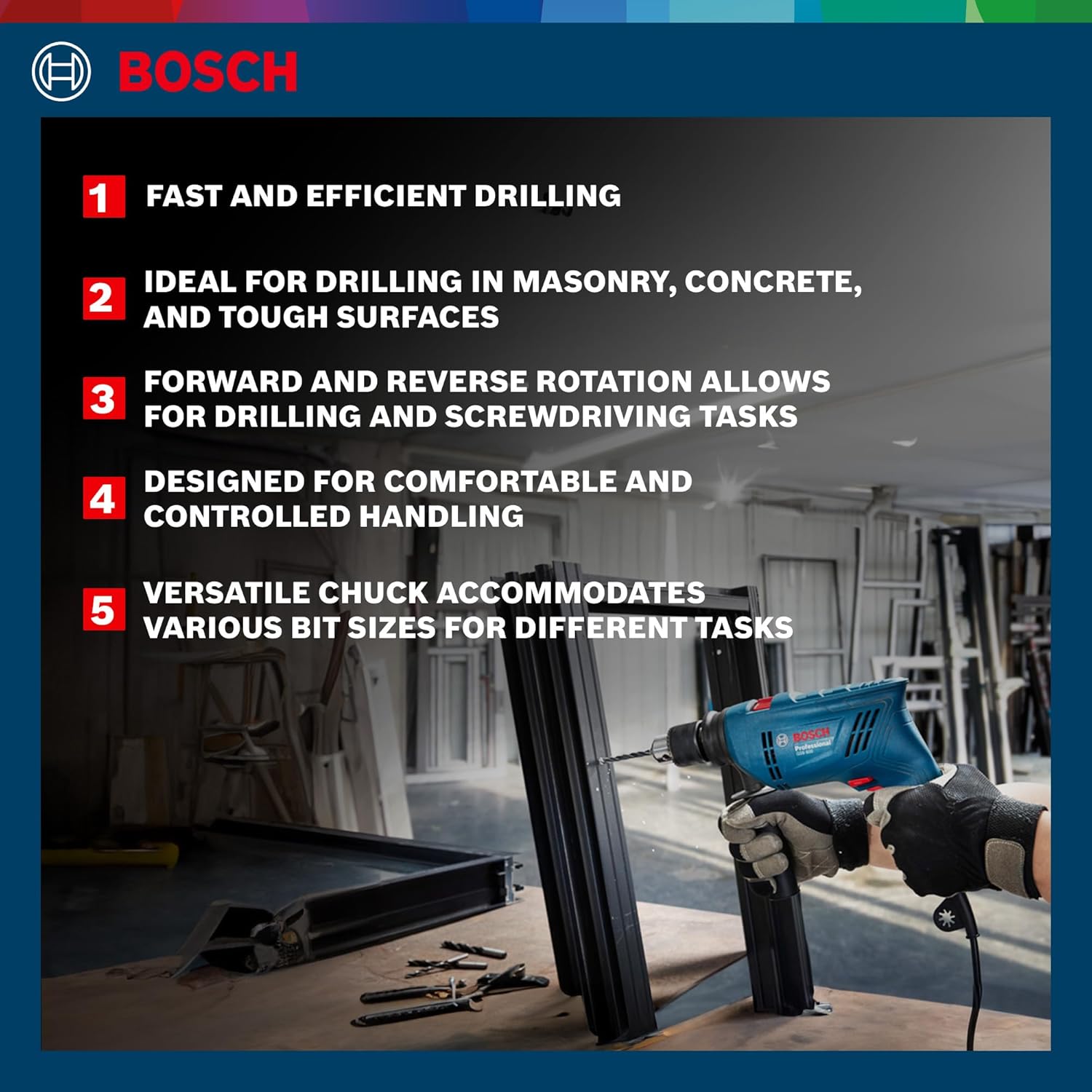 BOSCH GSB 600 Corded Electric Impact Drill