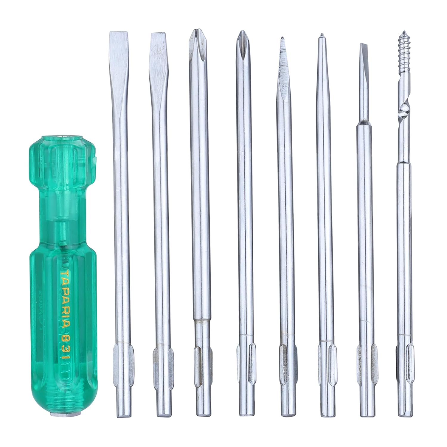 TAPARIA 831 Screw Driver Set with Neon Bulb Silver