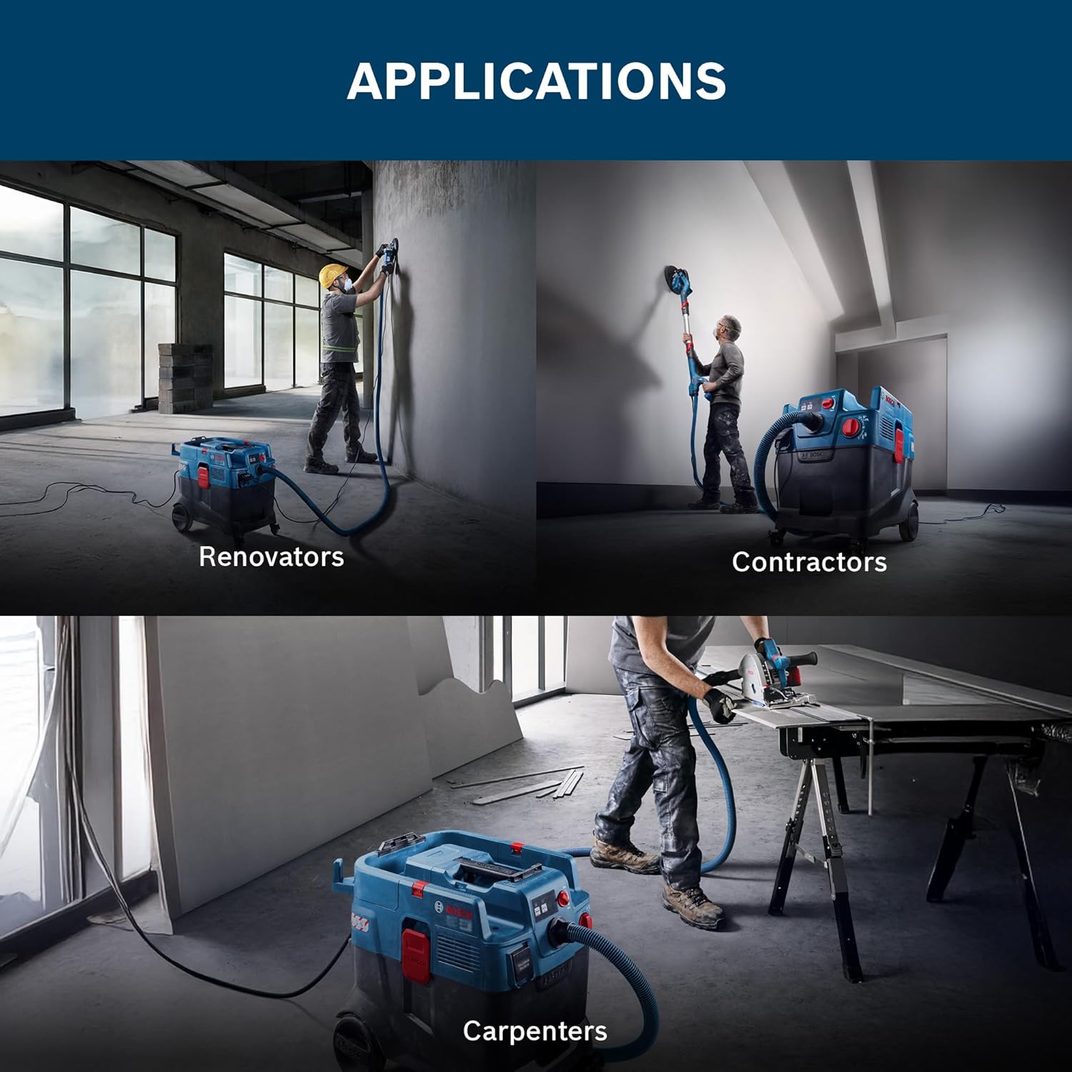 BOSCH Gas 400 A Professional All-Purpose Extractor with Powerful Suction