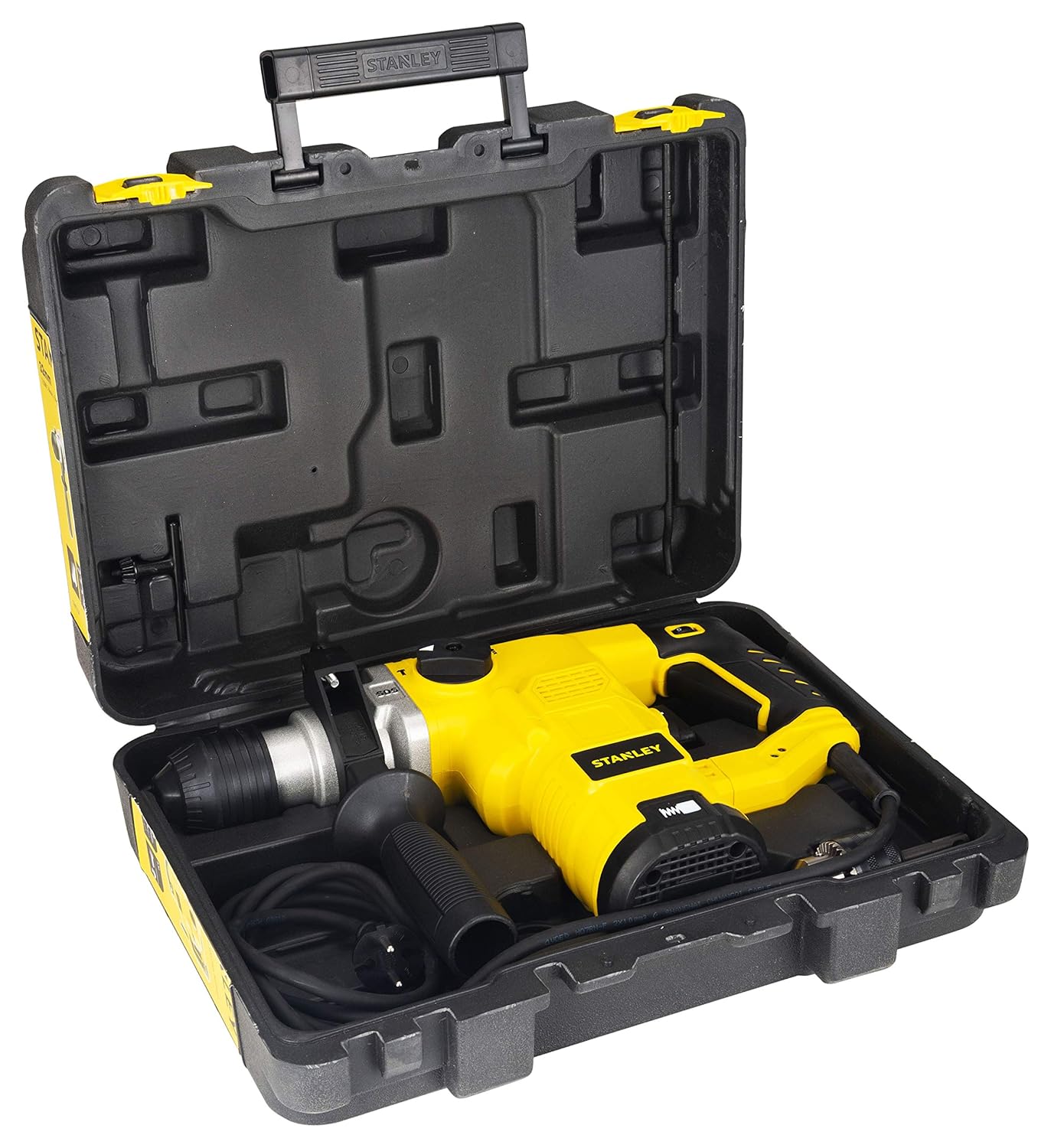 STANLEY STHR323K-IN 1250W 32mm 3 Mode L-Shape SDS-PlusHammer with Kitbox, 5.4Kg