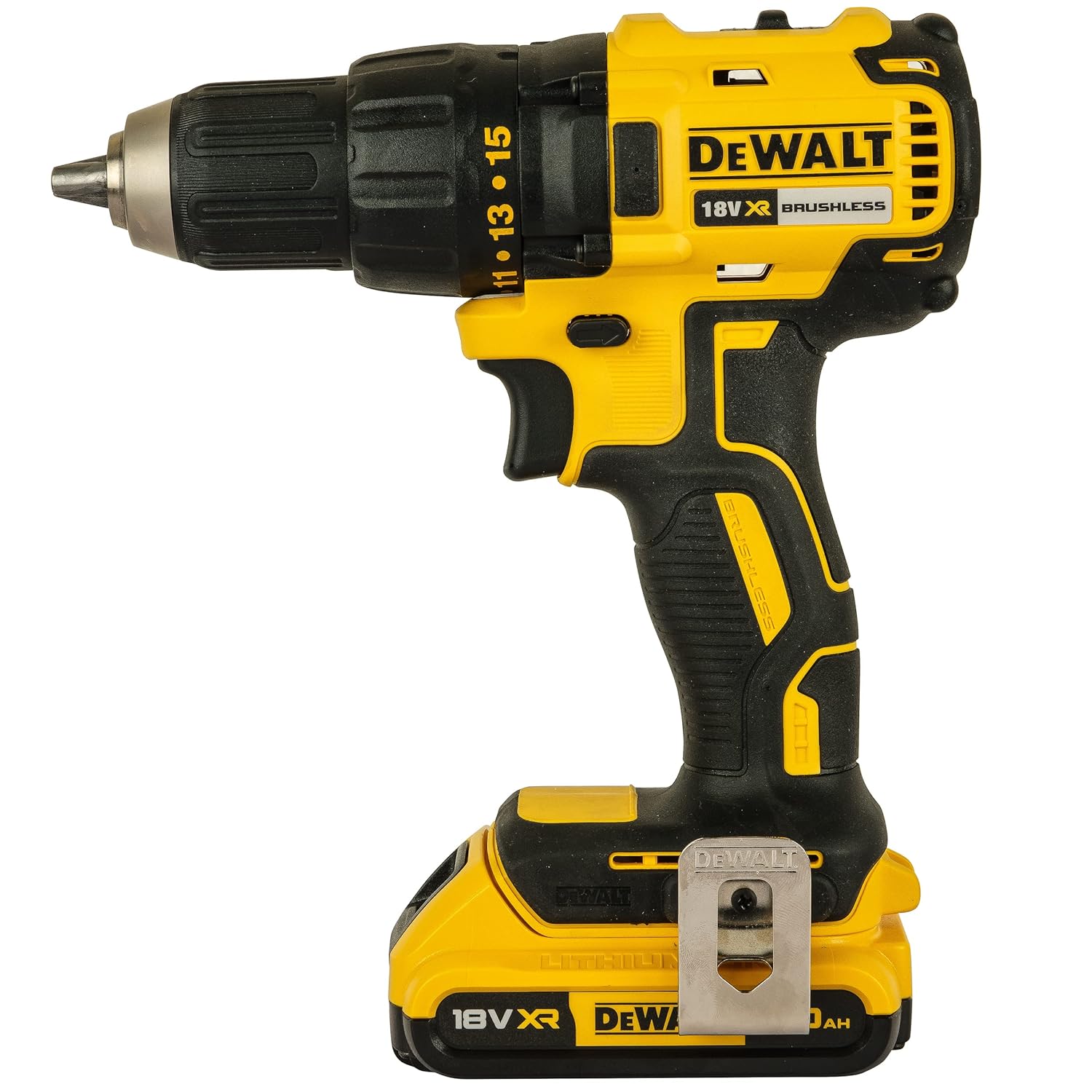 DEWALT DCD7771D2-IN 18V 13mm Cordless Compact Brushless Drill Machine Driver with 2×2.0Ah Li-ion batteries