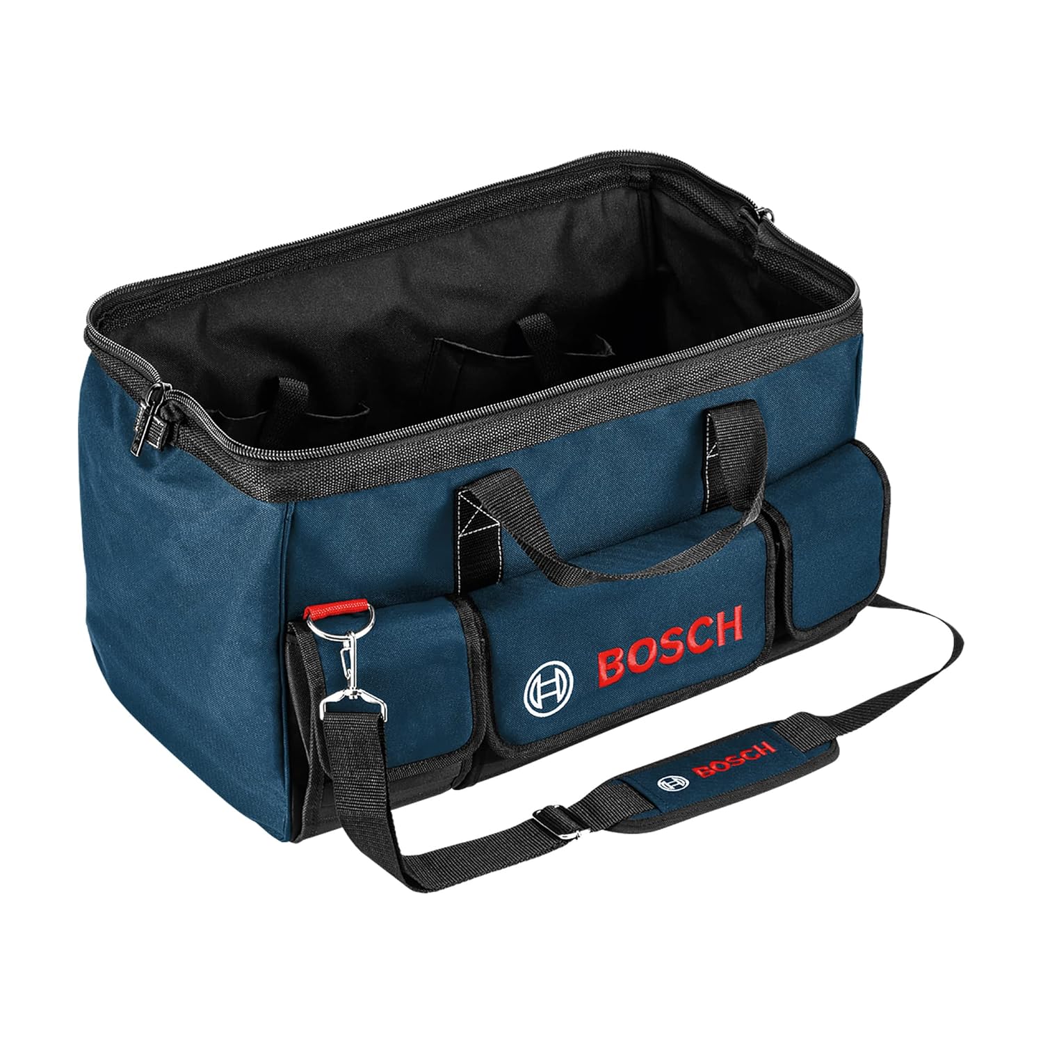 BOSCH Professional Tool Bag, Large – 55 x 35 x 35 cm Heavy-Duty Nylon Bag for Corded, Cordless & Hand Tools, Waterproof with 4 Compartments, 1.75kg Capacity, 6 Months Warranty