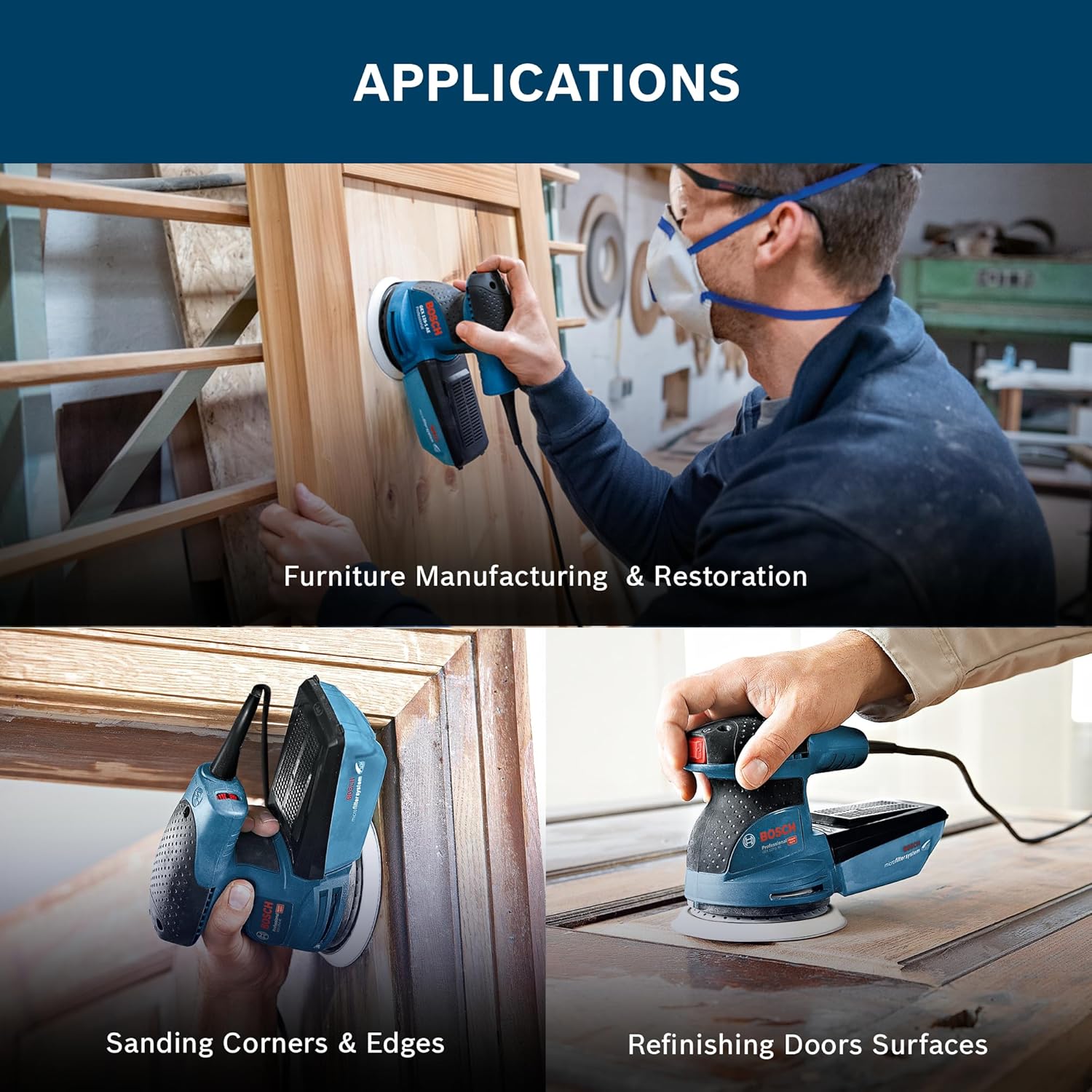 Bosch GEX 125-1 AE Heavy Duty Electric Random Orbit Sander, 250W
